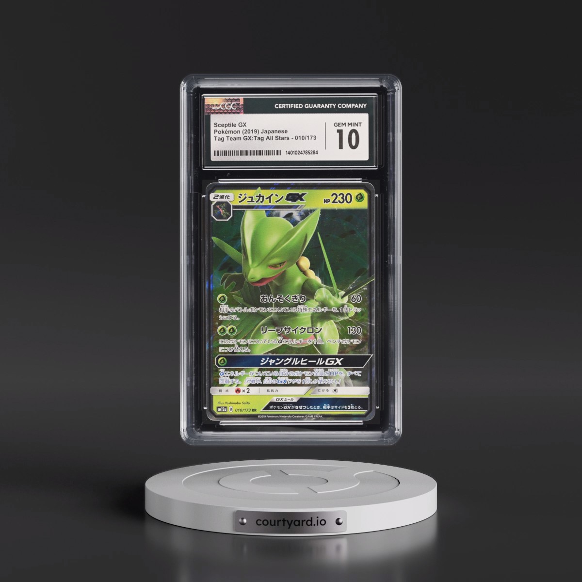 2019 TAG TEAM GX: Tag All Stars #010/173 Sceptile GX - Holo (CGC 10 GEM MINT)