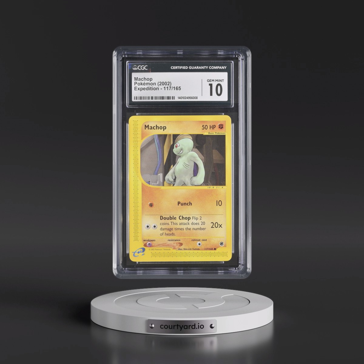 2002 Expedition #117/165 Machop (CGC 10 GEM MINT)