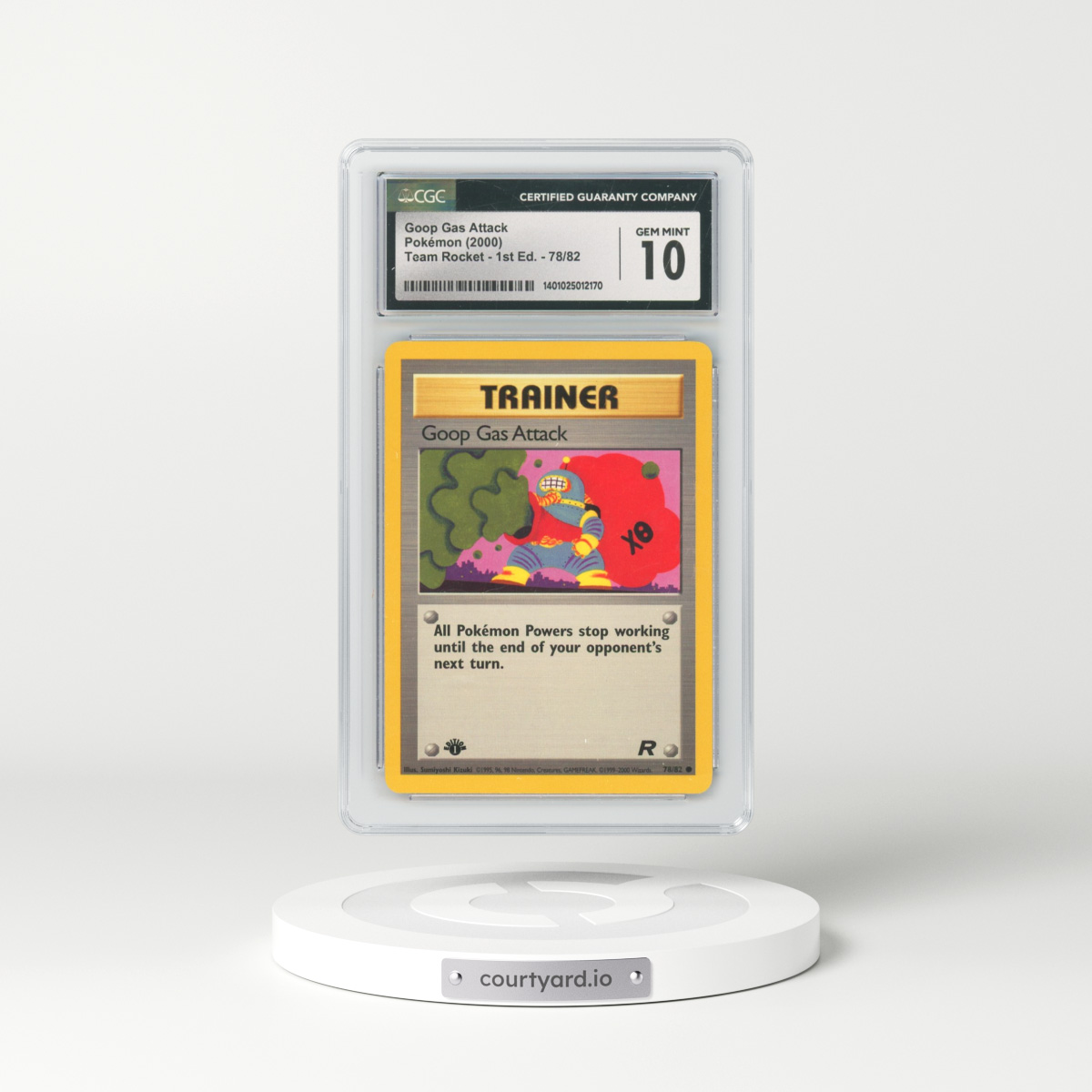 2000 Team Rocket #78 Goop Gas Attack - 1st Edition 1st Edition (CGC 10 GEM MINT)