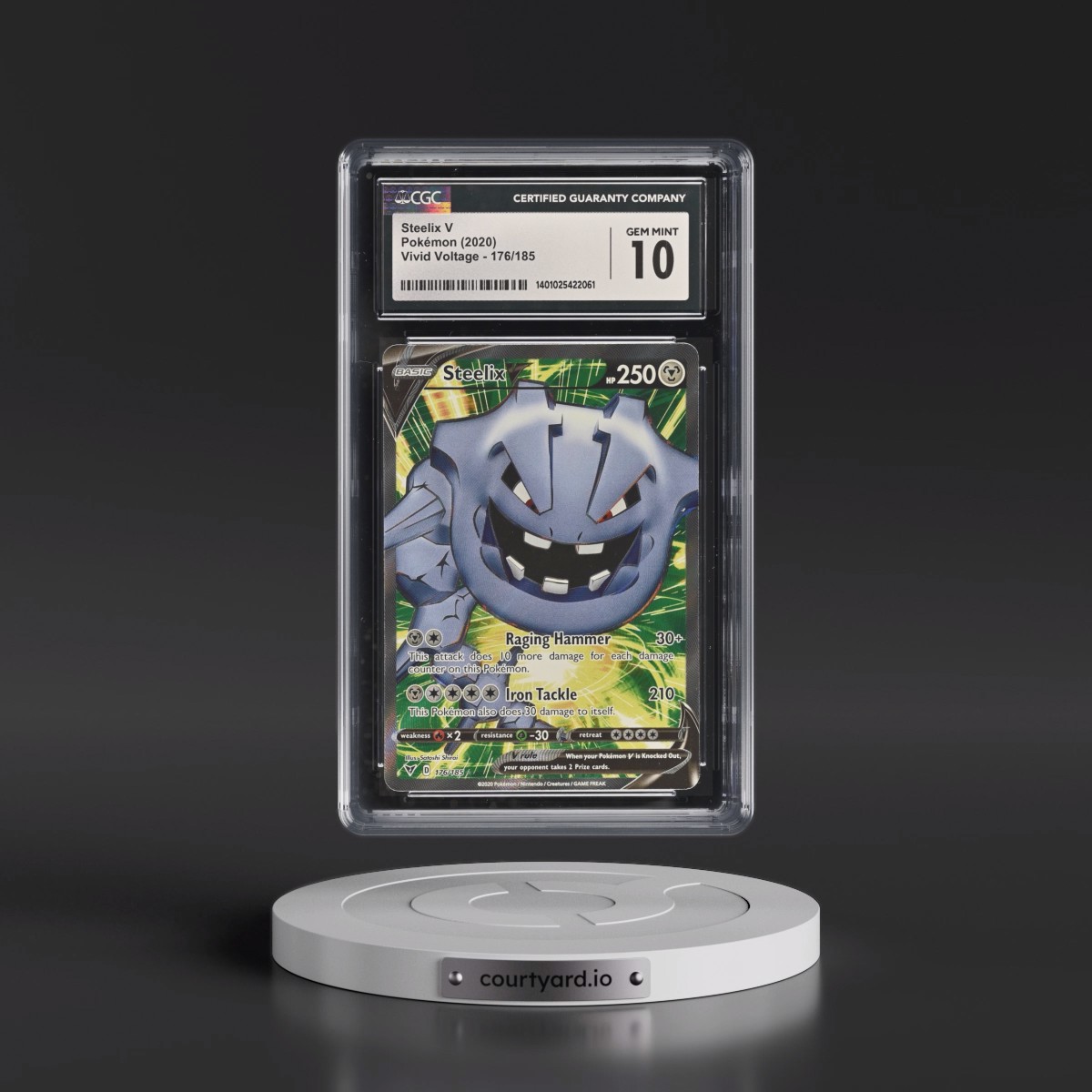 2020 Vivid Voltage #176/185 Steelix V - Ultra Rare Holo (CGC 10 GEM MINT)