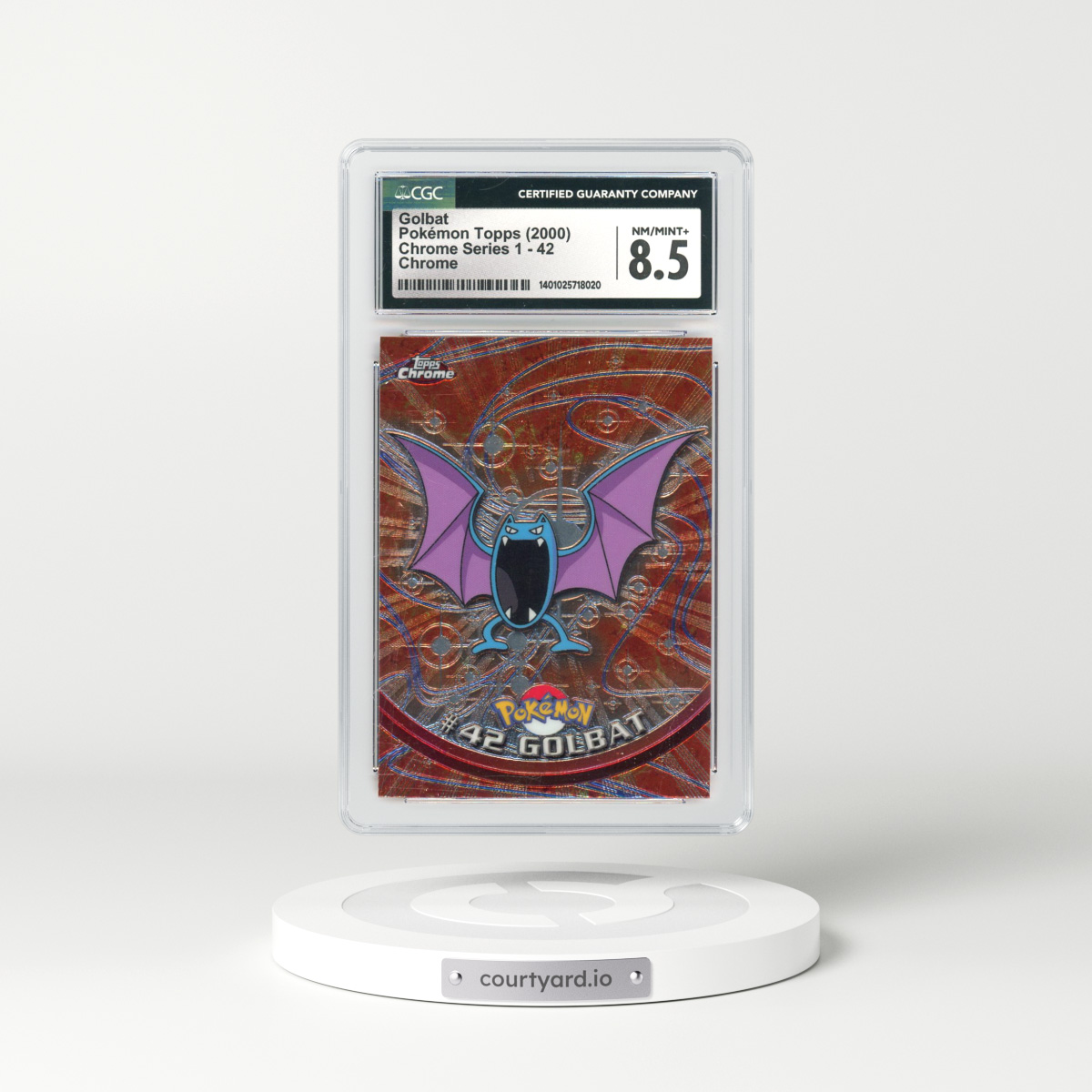 2000 Topps Pokemon #42 Golbat - Holo Chrome (CGC 8.5 NM-MT+)
