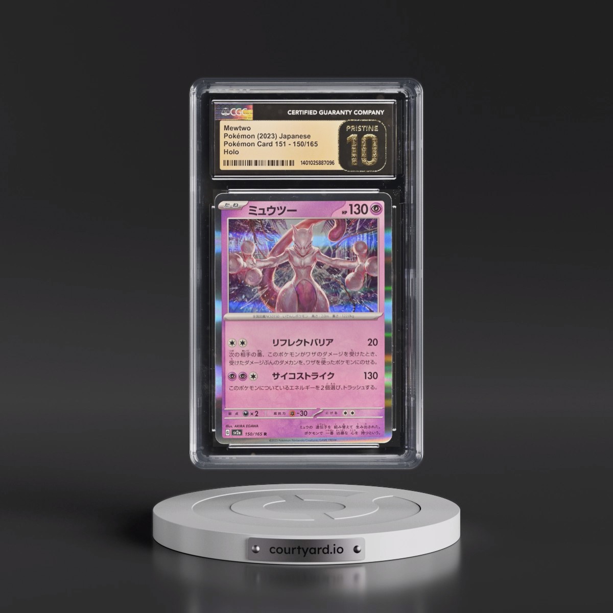 2023 Pokémon Card 151 #150/165 Mewtwo - Holo (CGC 10 PRISTINE)