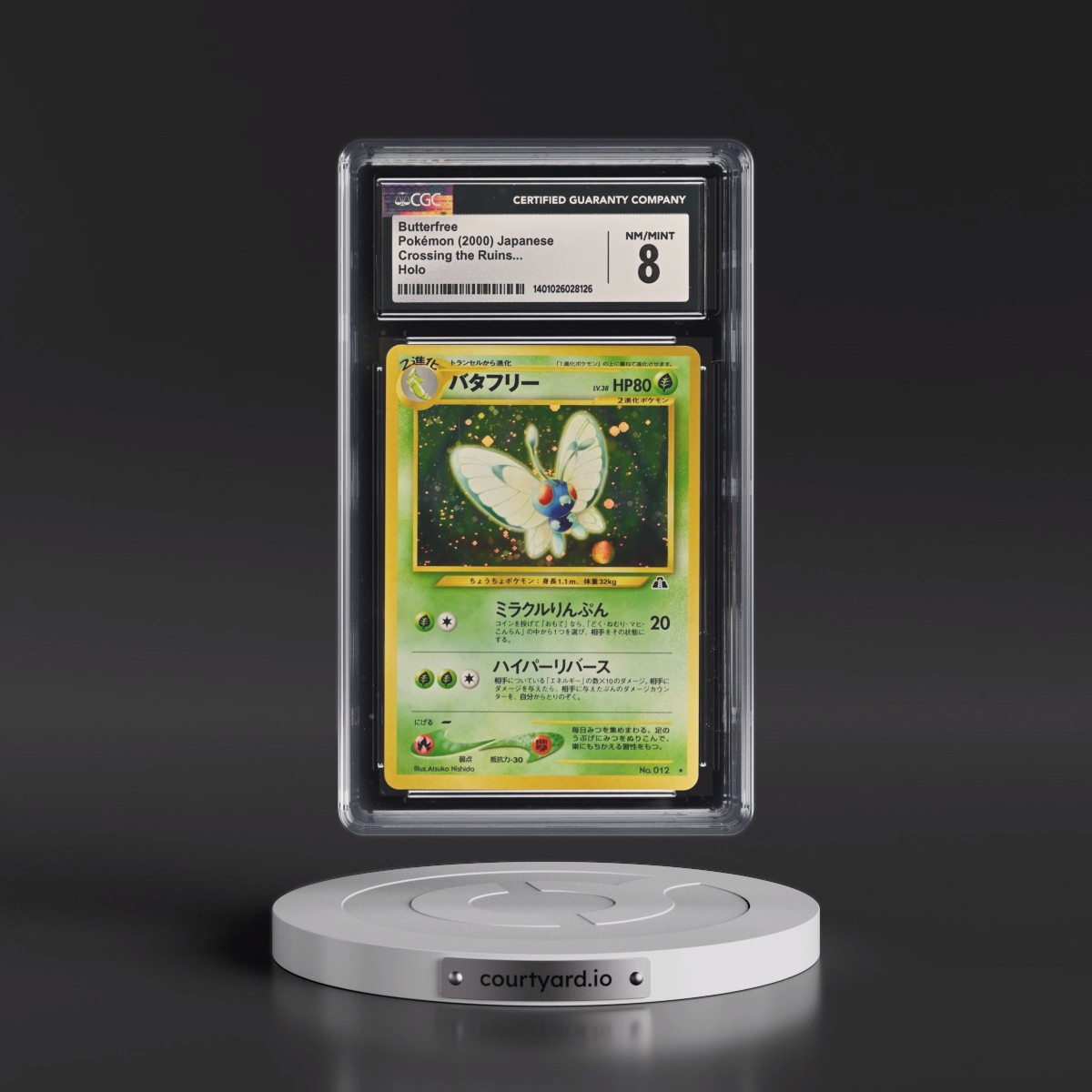 2000 Crossing the Ruins Butterfree - Holo CGC 8