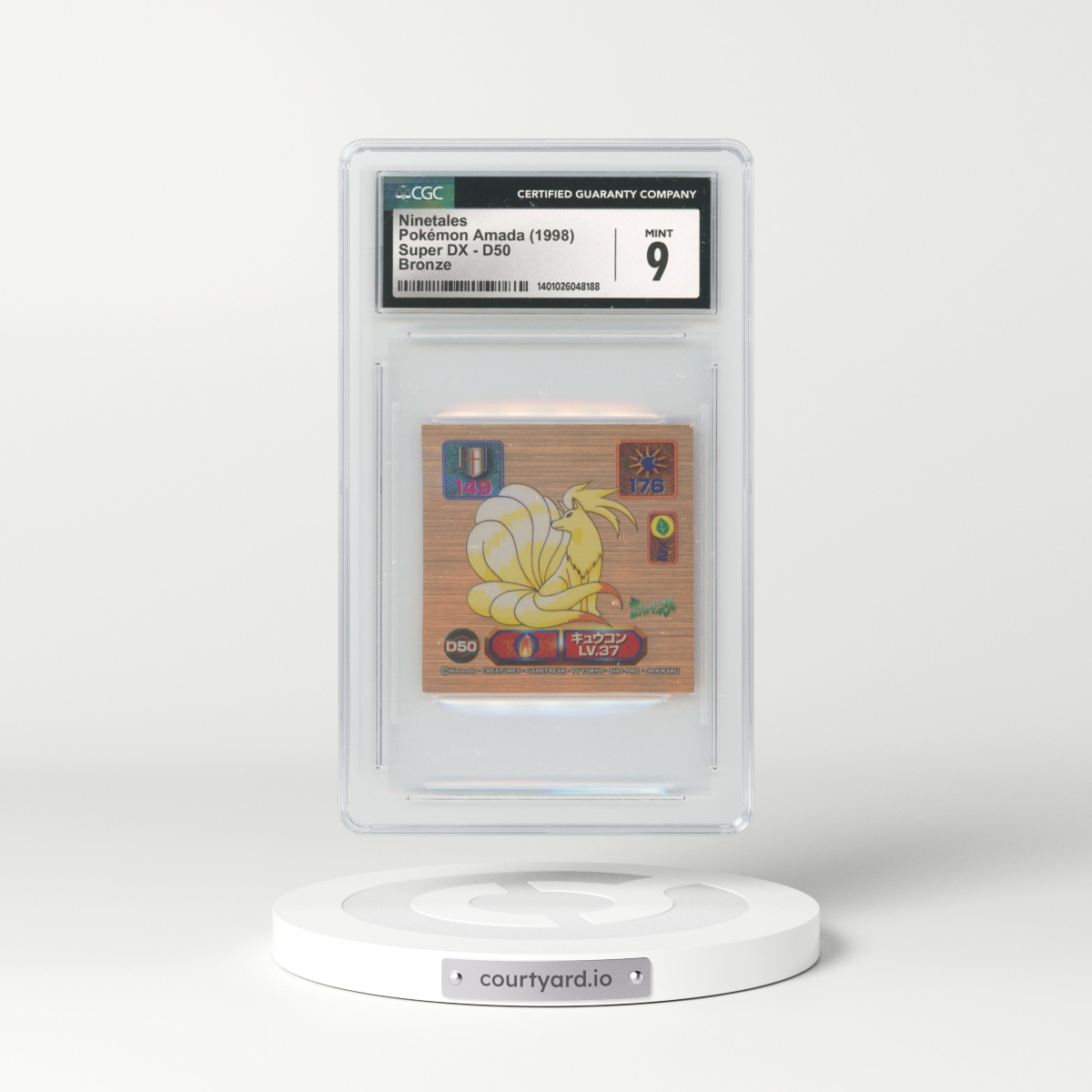 1998 Japanese Super DX (1998) #D50 Ninetales - Bronze (CGC 9 MINT)