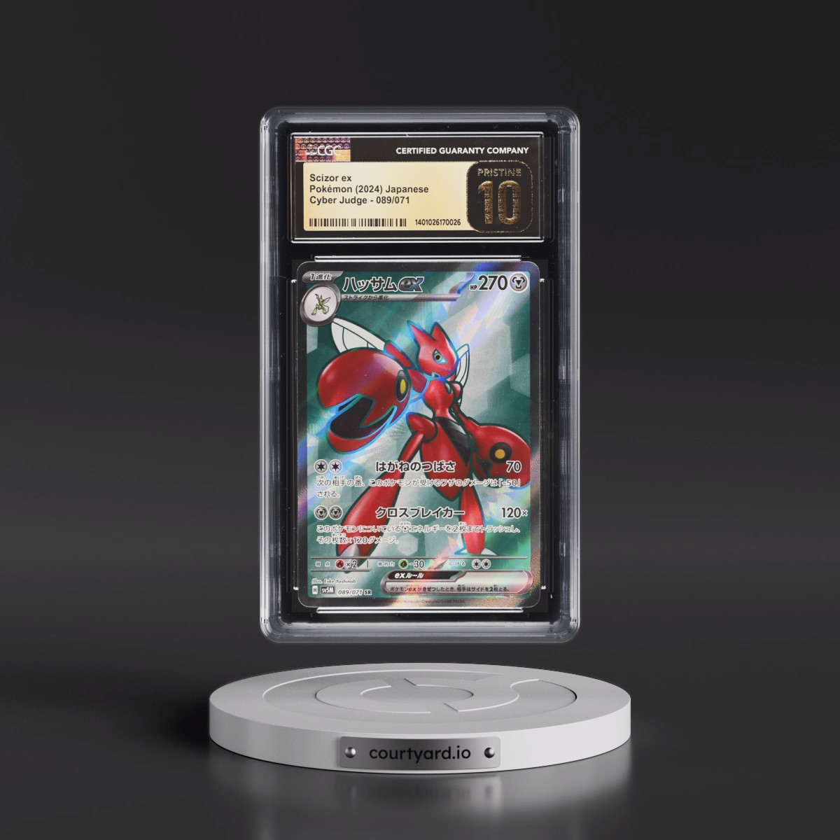 2024 Cyber Judge #089/071 Scizor ex - Super Rare Holo (CGC 10 PRISTINE)