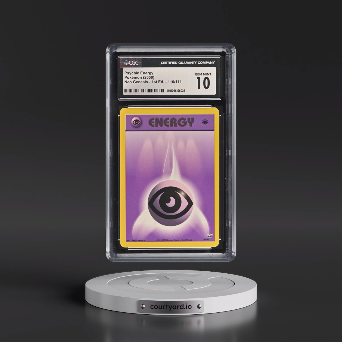 2000 Neo Genesis #110/111 Psychic Energy - 1st Edition (CGC 10 GEM MINT)