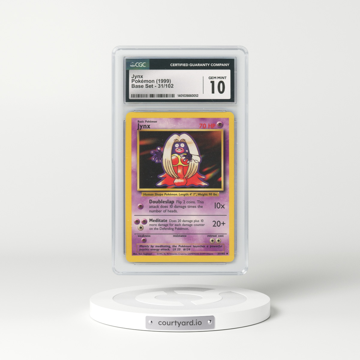 1999 Base Set #31 Jynx (CGC 10 GEM MINT)