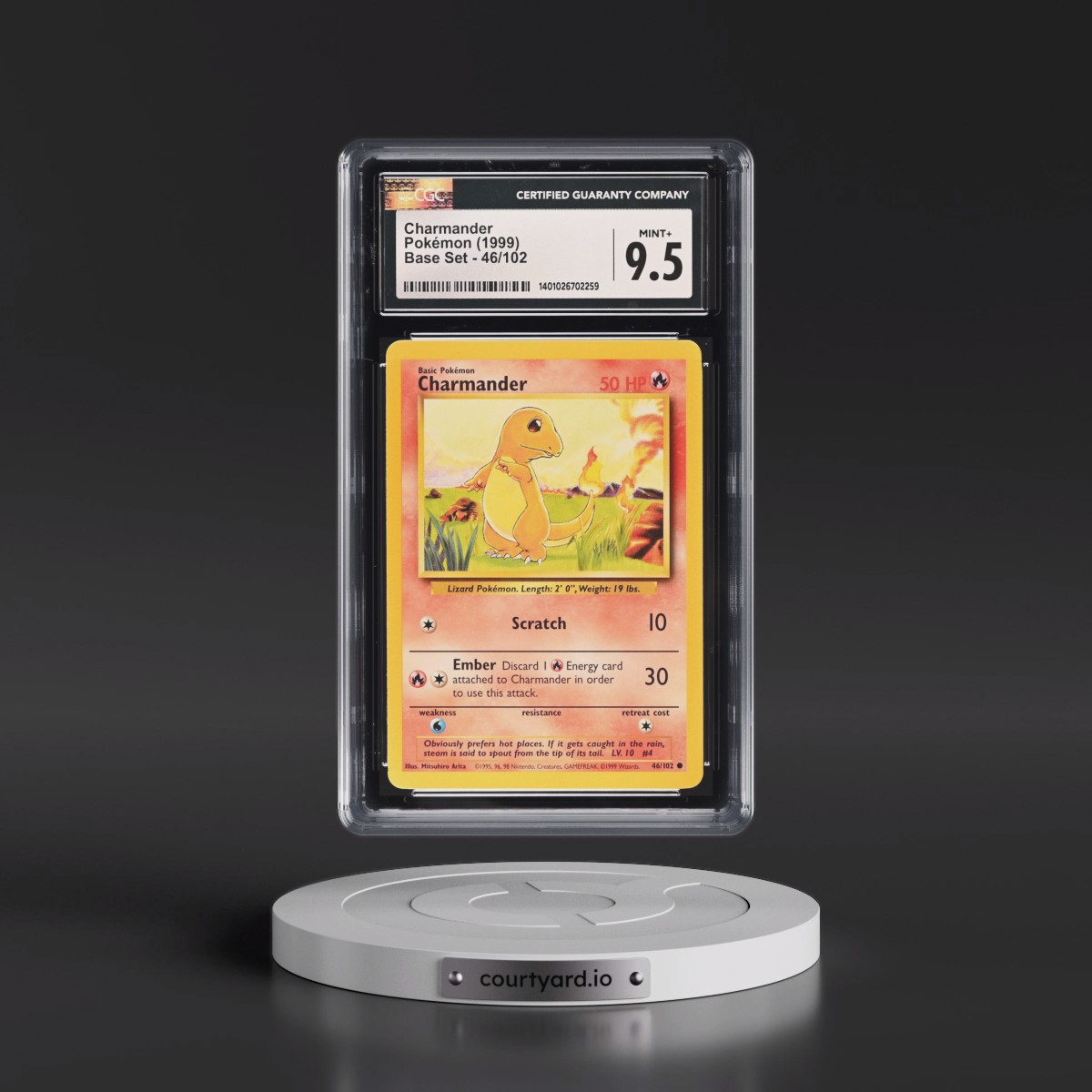 1999 Base Set #46/102 Charmander (CGC 9.5 MINT+)