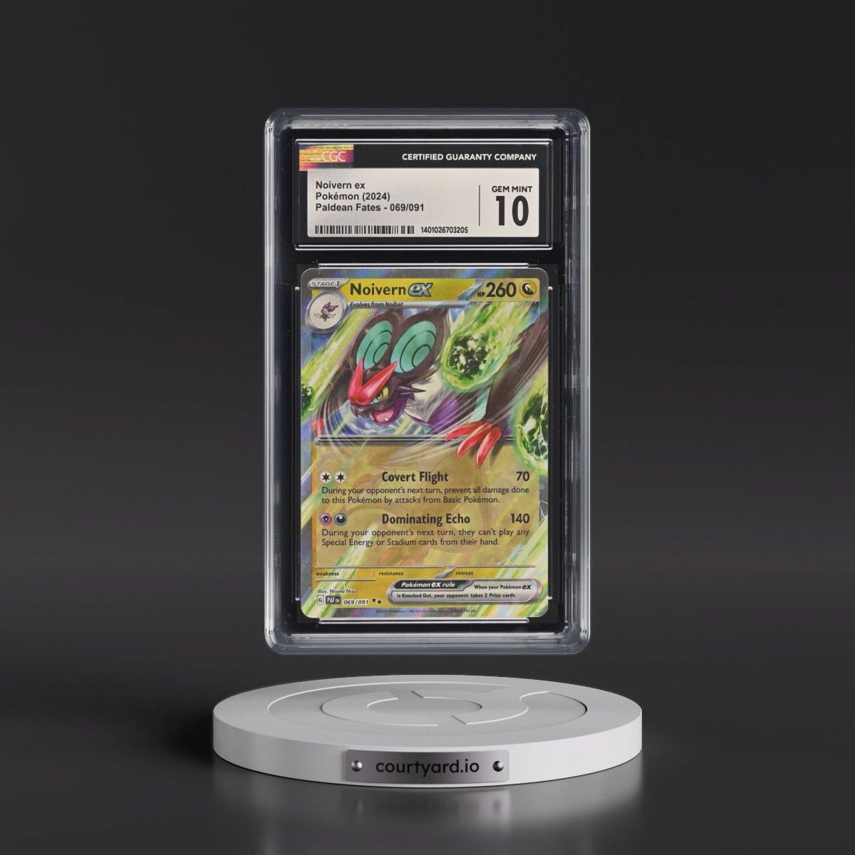 2024 Paldean Fates - PAF EN #069/091 Noivern ex - Holo (CGC 10 GEM MINT)
