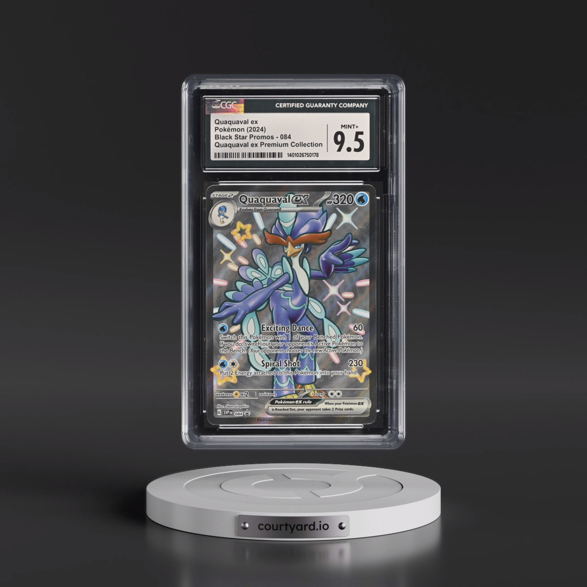 2023 Black Star Promos - Scarlet & Violet SVP EN #084 Quaquaval ex - Quaquaval ex Premium Collection (Holo) (CGC 9.5 MINT+)