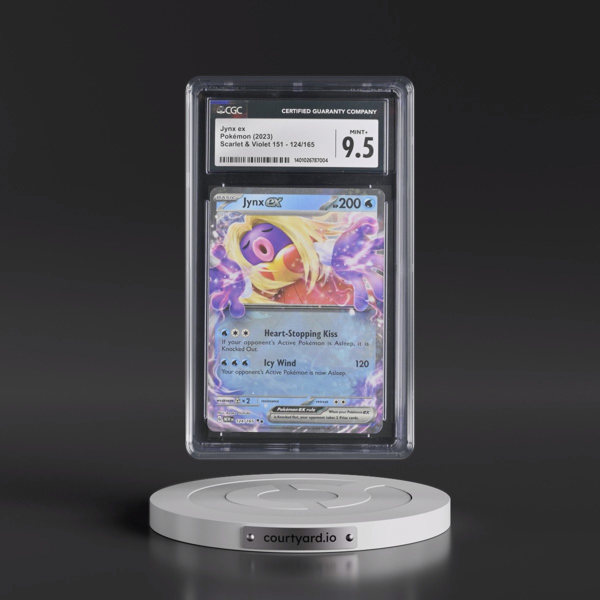 2023 Scarlet & Violet 151 - MEW EN #124/165 Jynx ex - Holo (CGC 9.5 MINT+)