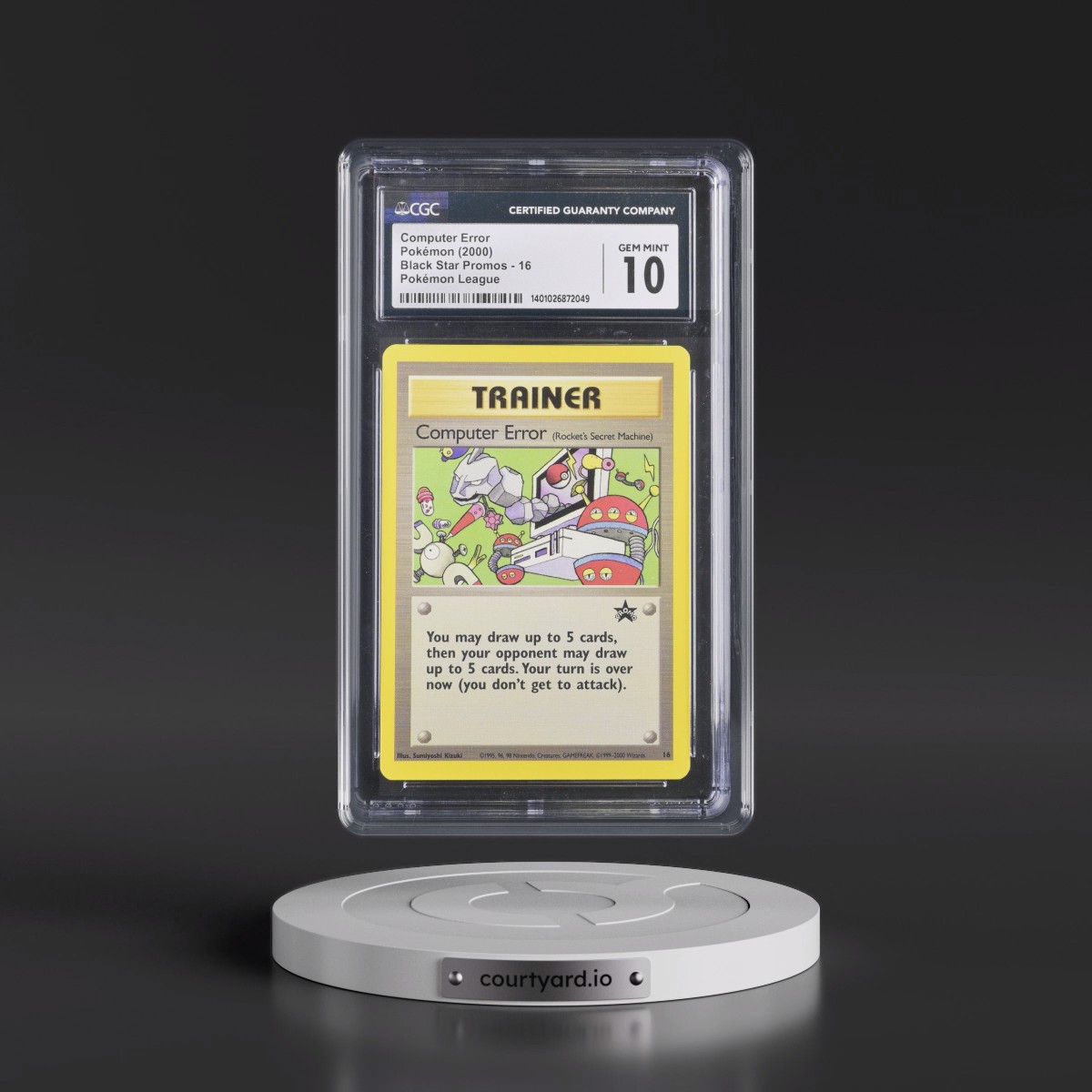 1999 Black Star Promos #16 Computer Error - Pokémon League (CGC 10 GEM MINT)