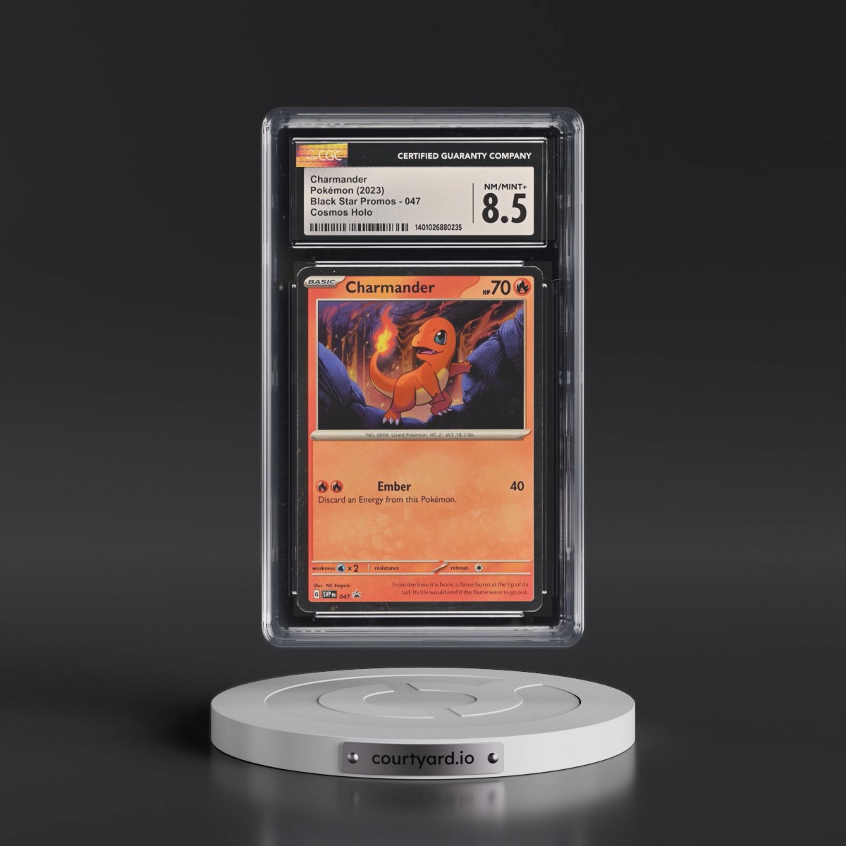 2023 Black Star Promos - Scarlet & Violet SVP EN #047 Charmander - 151 Poster Collection (Cosmos Holo) (CGC 8.5 NM-MT+)