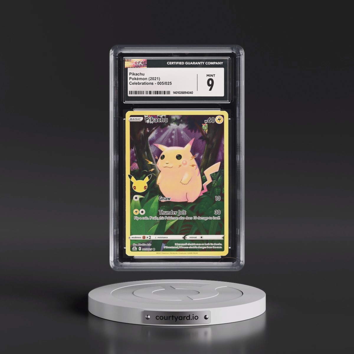 2021 Celebrations #005/025 Pikachu - Holo (CGC 9 MINT)