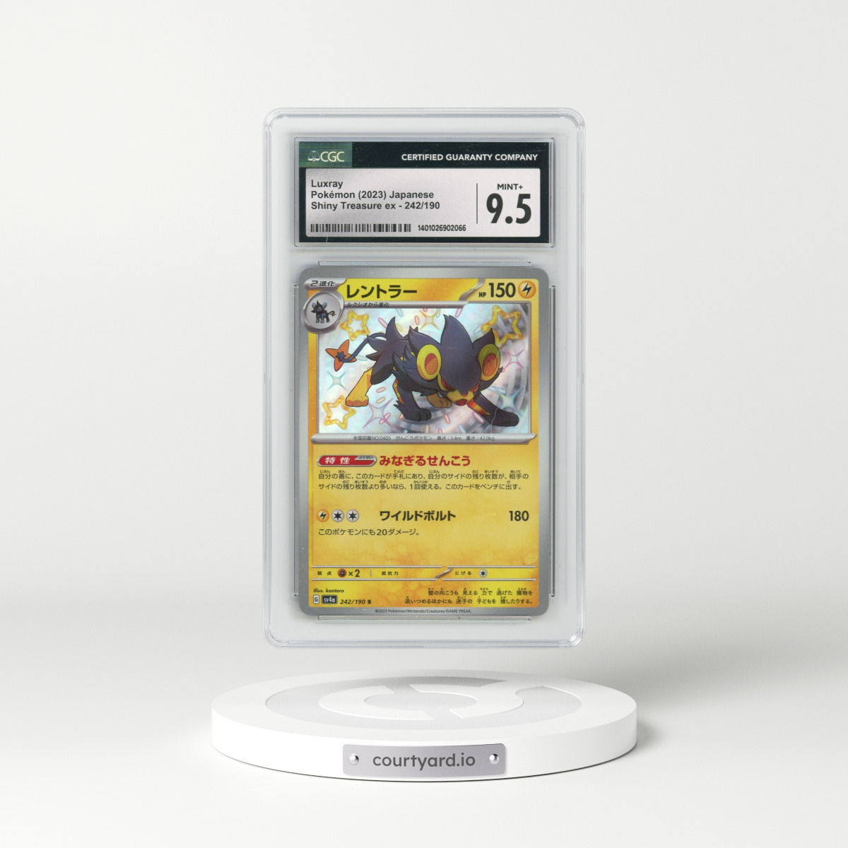 2023 Shiny Treasure ex #242/190 Luxray (CGC 9.5 MINT+)
