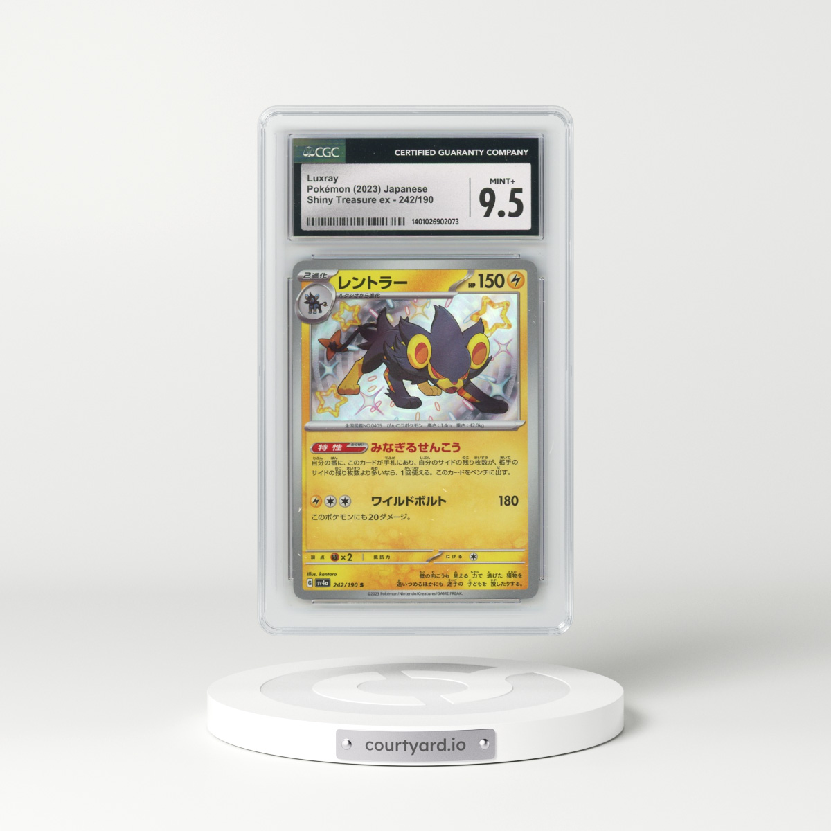 2023 Shiny Treasure ex #242/190 Luxray (CGC 9.5 MINT+)