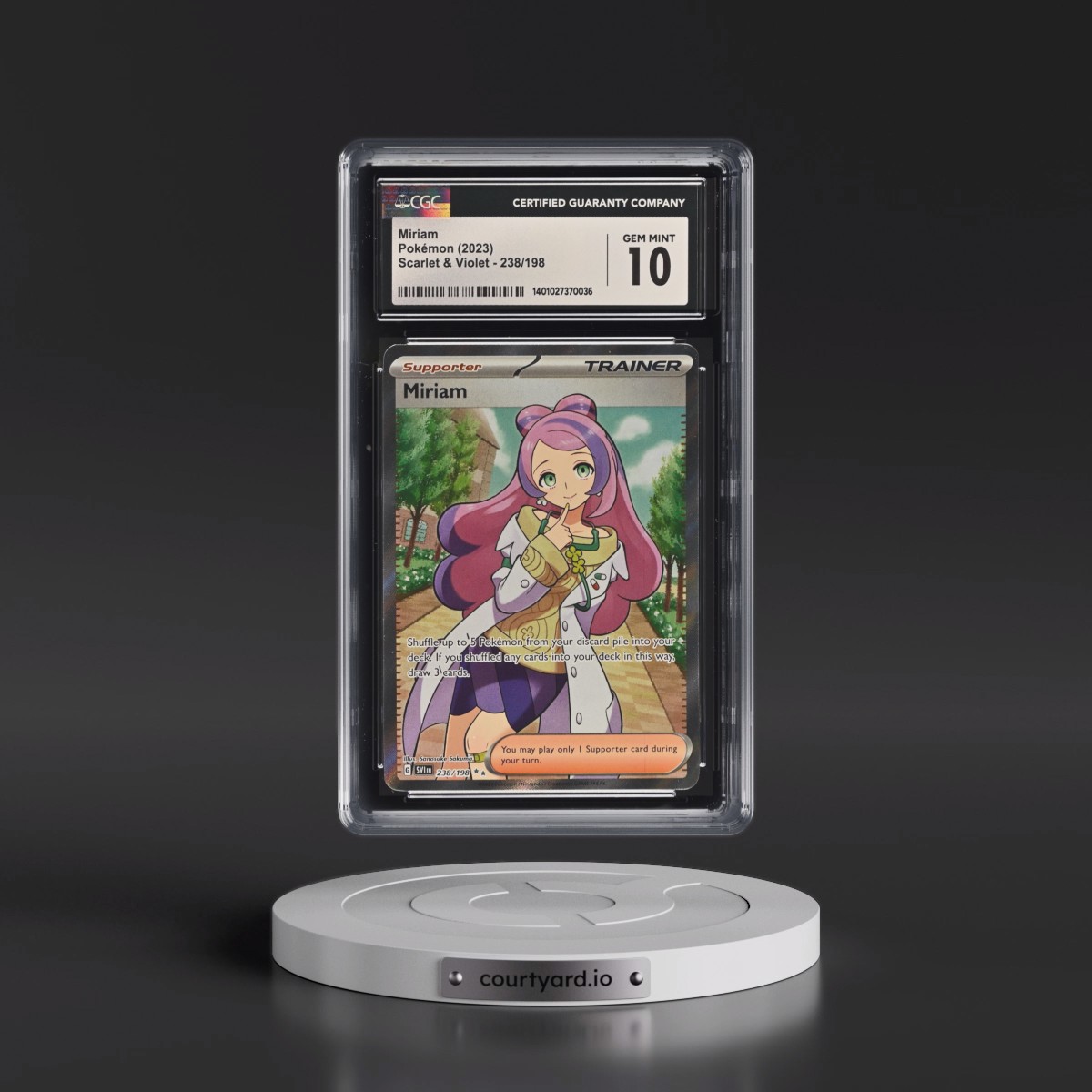 2023 Scarlet & Violet #238/198 Miriam - Ultra Rare Holo (CGC 10 GEM MINT)
