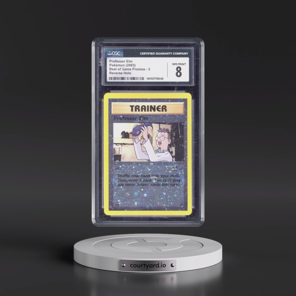 2003 Best of Game Promos #3 Professor Elm - Reverse Holo (CGC 8 NM-MT)