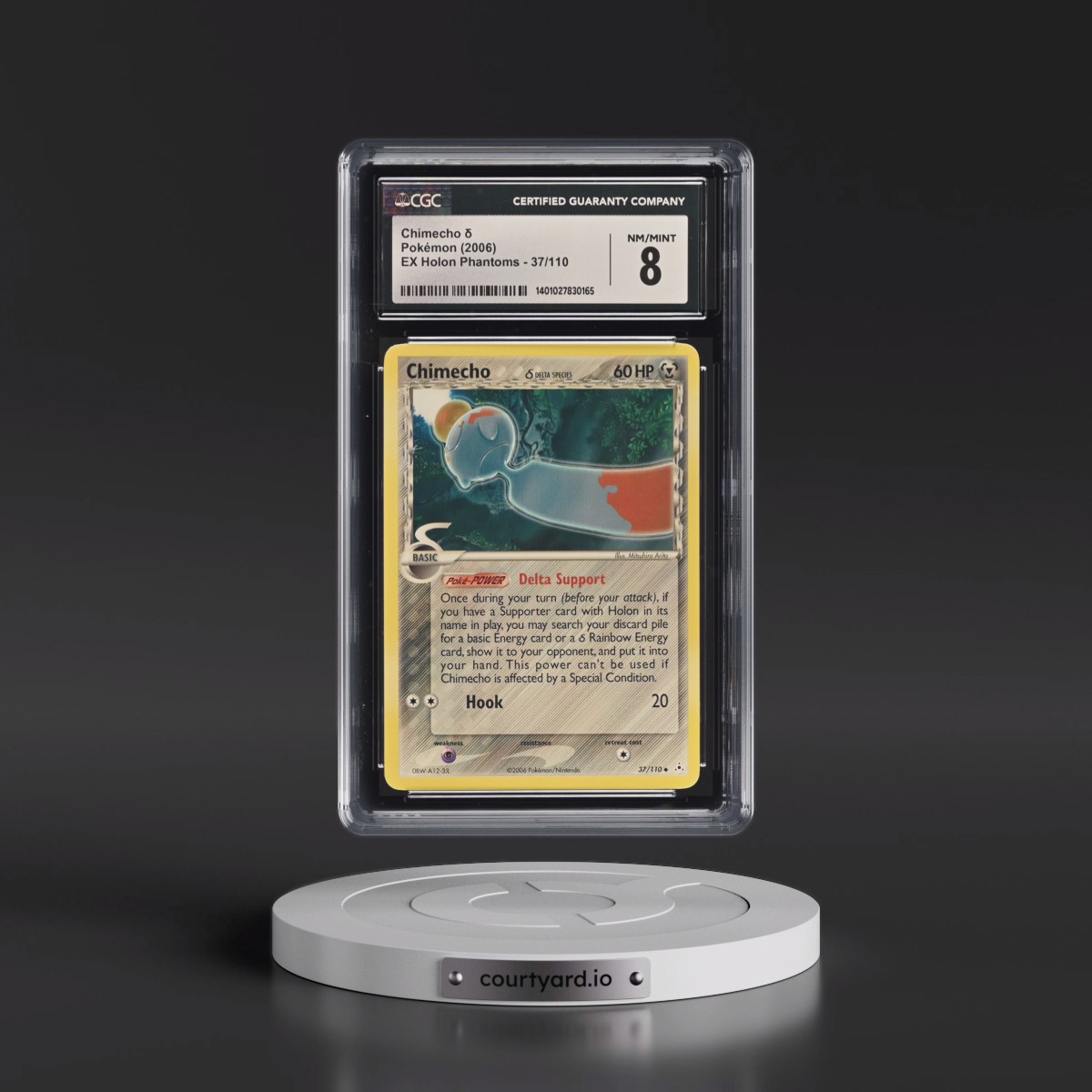 2006 EX Holon Phantoms #37/110 Chimecho δ (CGC 8 NM-MT)