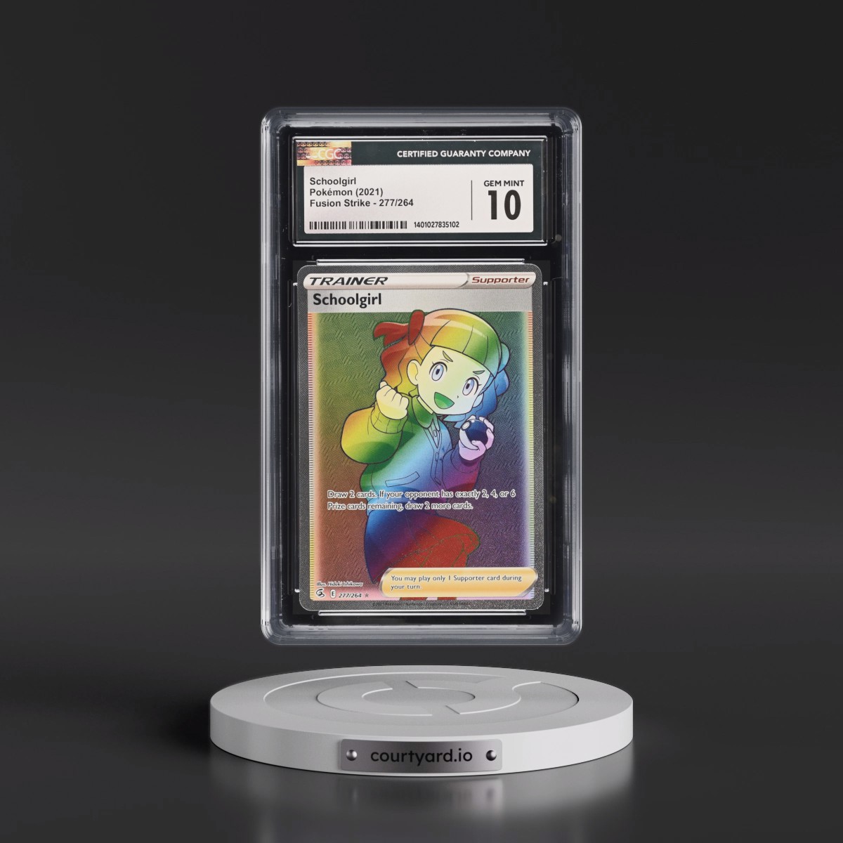 2019 Fusion Strike #277/264 Schoolgirl - Rainbow Rare Holo (CGC 10 GEM MINT)