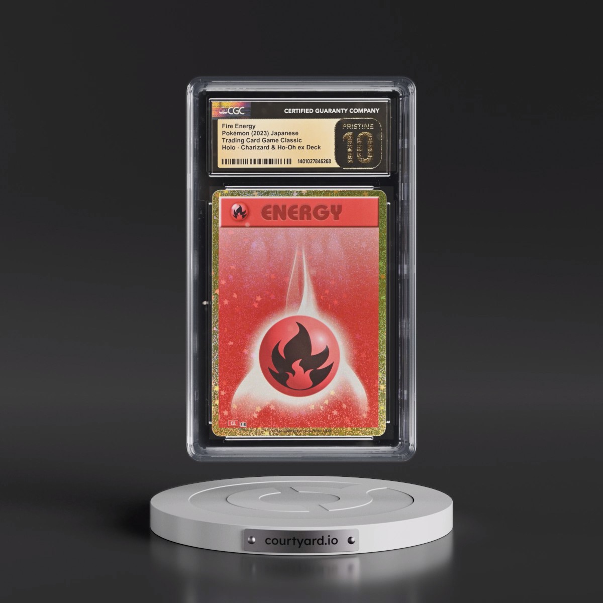 2023 Trading Card Game Classic - CLF, CLL, CLK #FIR Fire Energy - Charizard & Ho-Oh ex Deck - CLL Holo (CGC 10 PRISTINE)