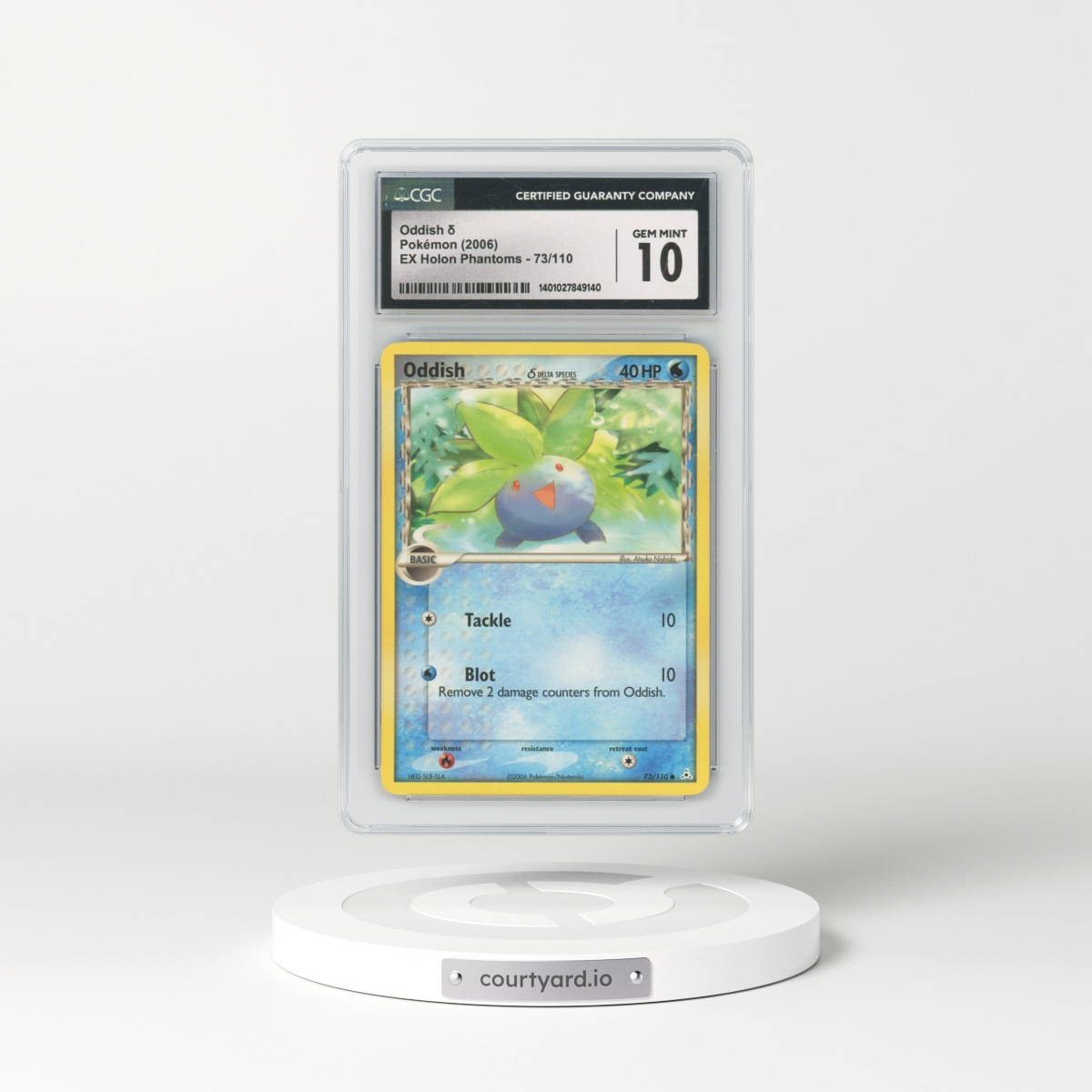 2006 EX Holon Phantoms #73/110 Oddish δ (CGC 10 GEM MINT)