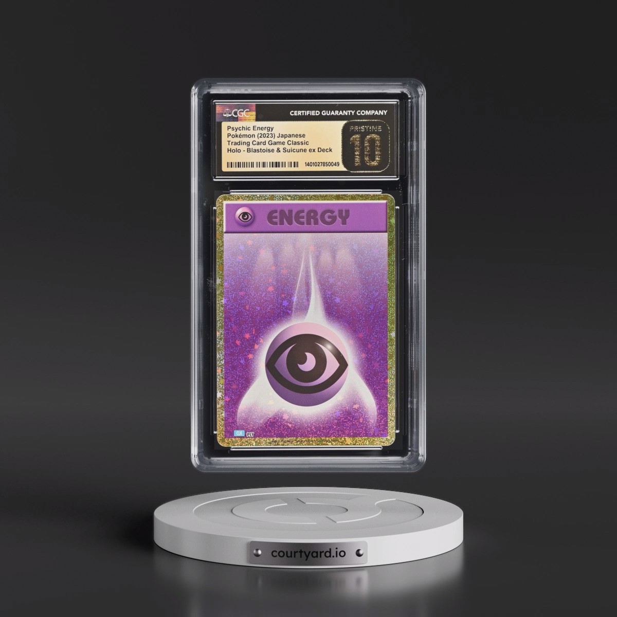 2023 Trading Card Game Classic - CLF, CLL, CLK #PSY Psychic Energy - Blastoise & Suicune ex Deck - CLK Holo (CGC 10 PRISTINE)