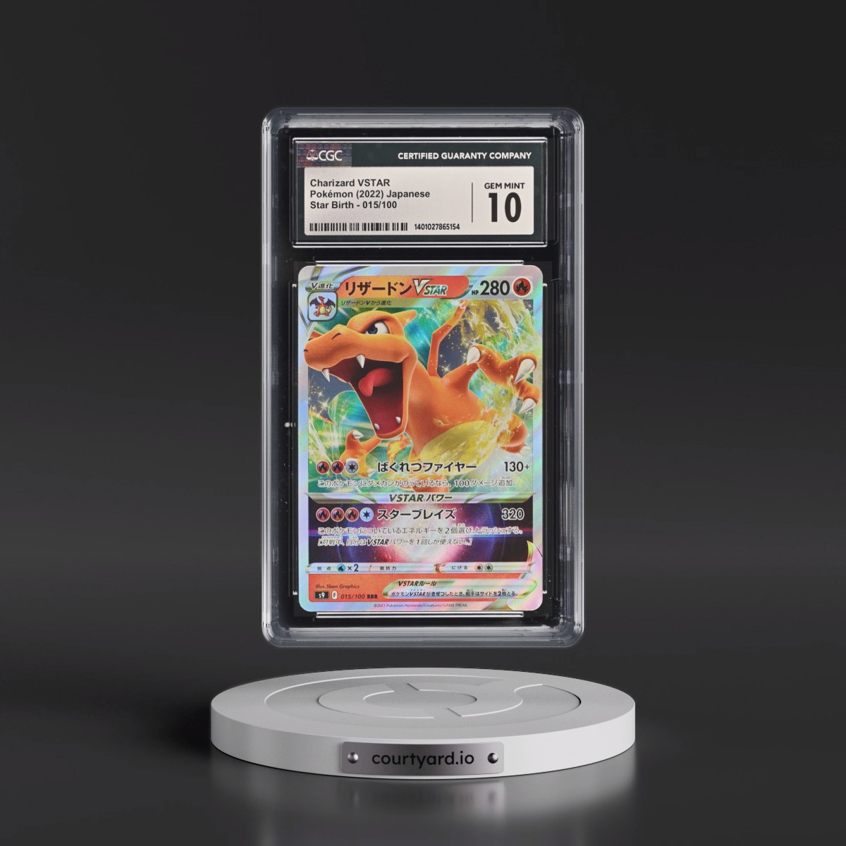 2022 Star Birth #015/100 Charizard VSTAR - Holo (CGC 10 GEM MINT)