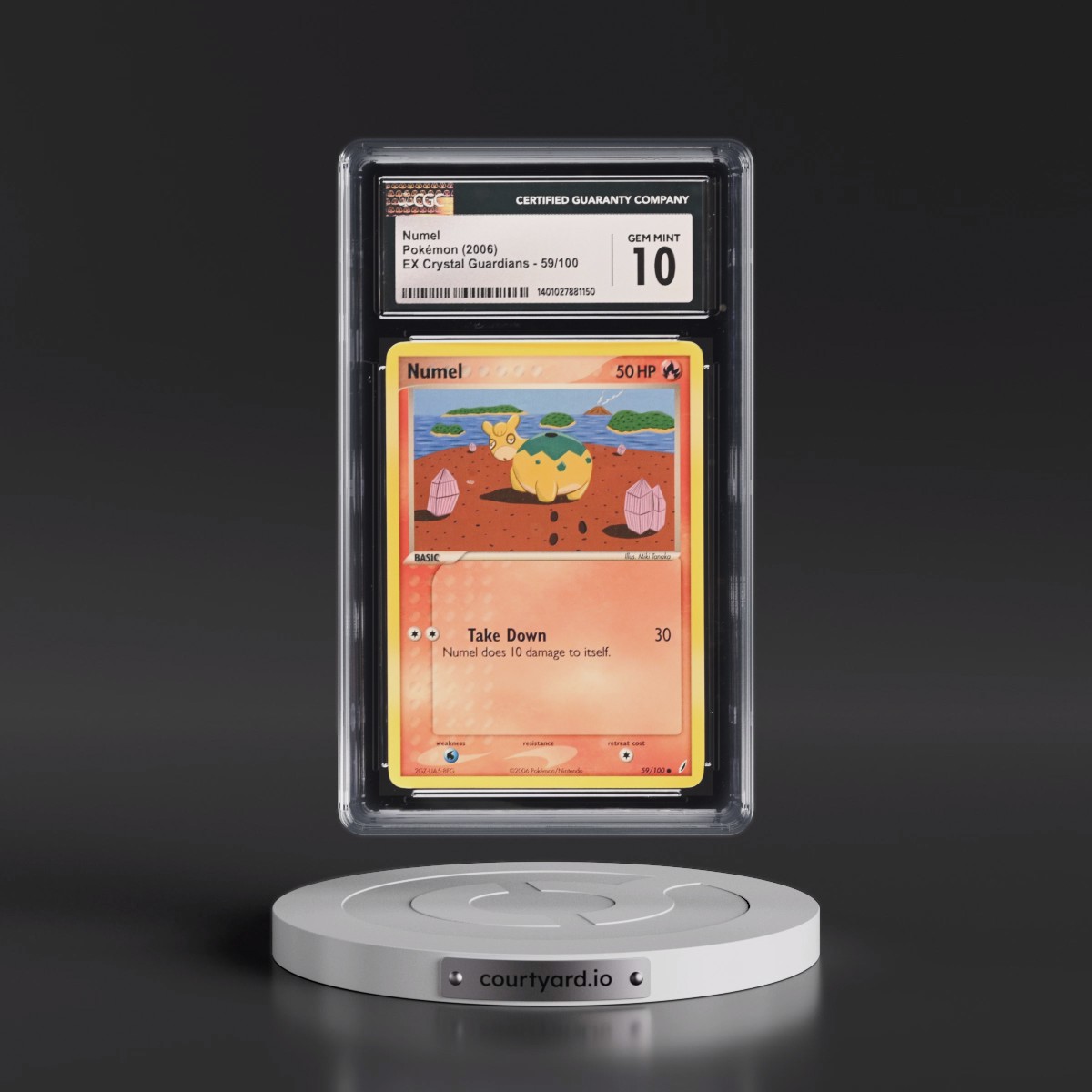 2006 EX Crystal Guardians #59/100 Numel (CGC 10 GEM MINT)