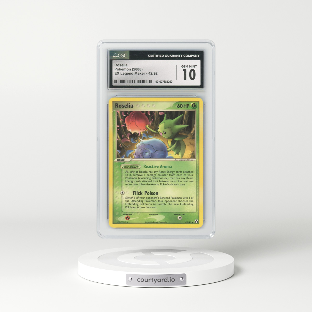 2006 EX Legend Maker #42/92 Roselia (CGC 10 GEM MINT)