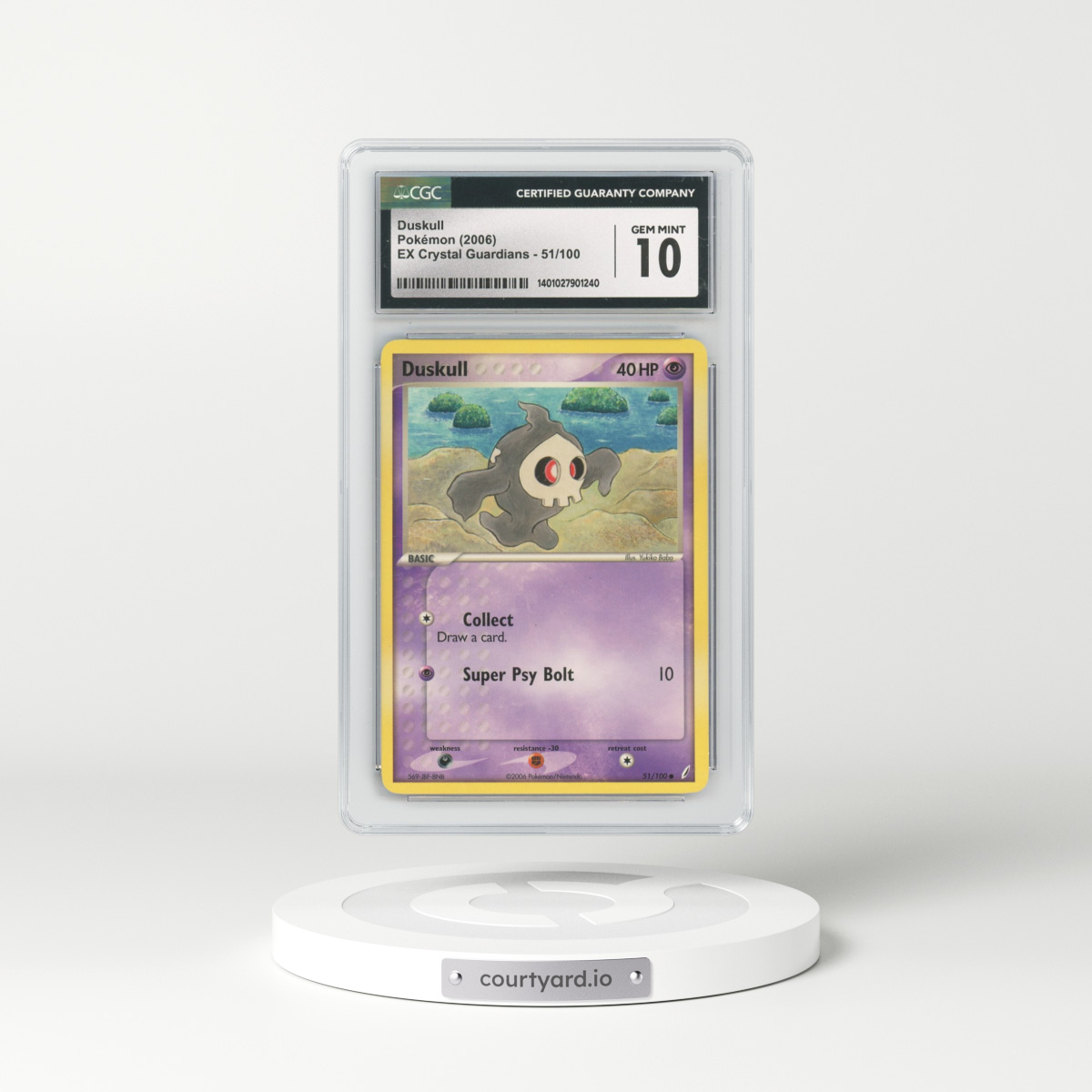 2006 EX Crystal Guardians #51/100 Duskull (CGC 10 GEM MINT)