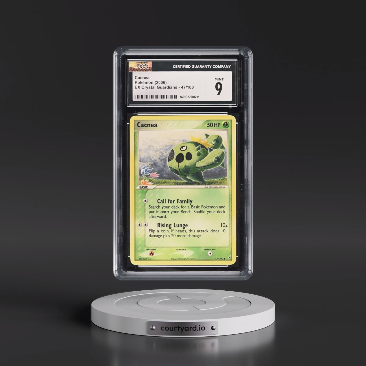 2006 EX Crystal Guardians #47/100 Cacnea (CGC 9 MINT)