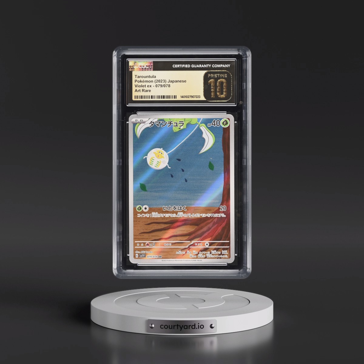 2023 Violet ex #079/078 Tarountula - Art Rare Holo (CGC 10 PRISTINE)