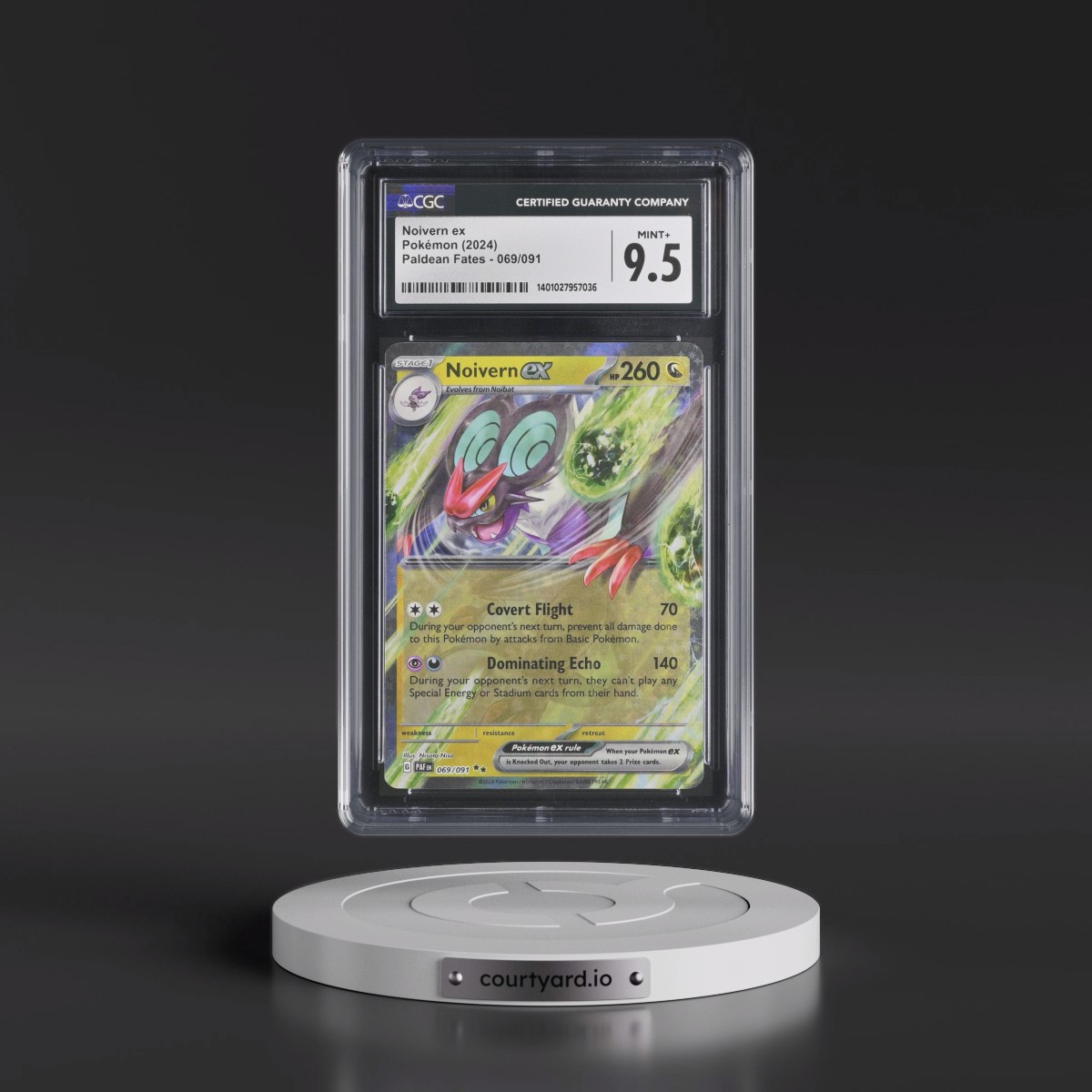 2024 Paldean Fates - PAF EN #069/091 Noivern ex - Holo (CGC 9.5 MINT+)