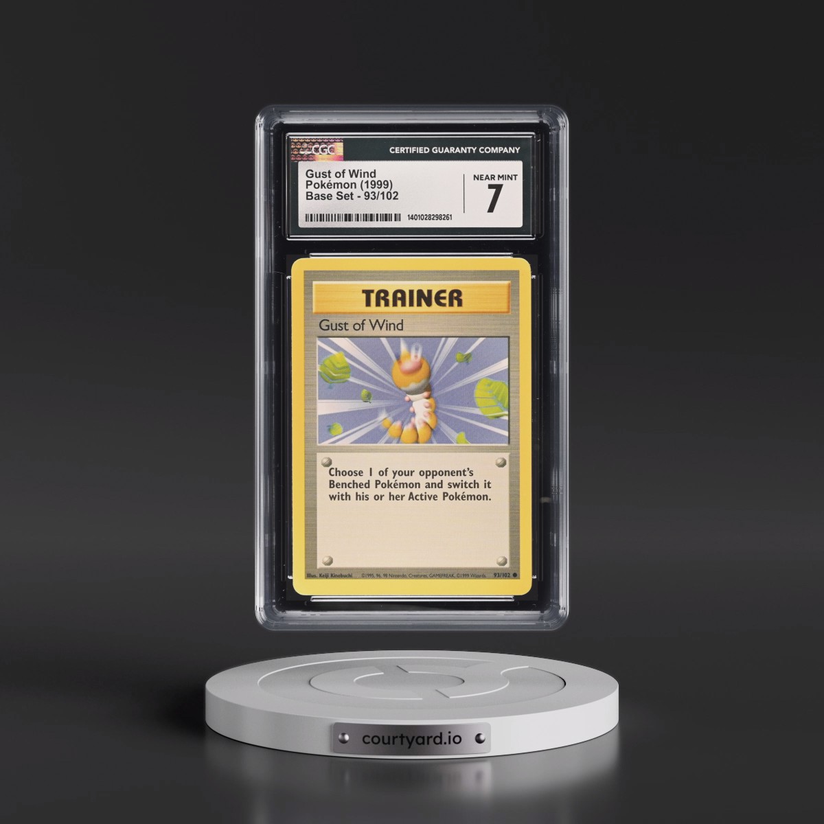 1999 Base Set #93/102 Gust of Wind (CGC 7 NM)
