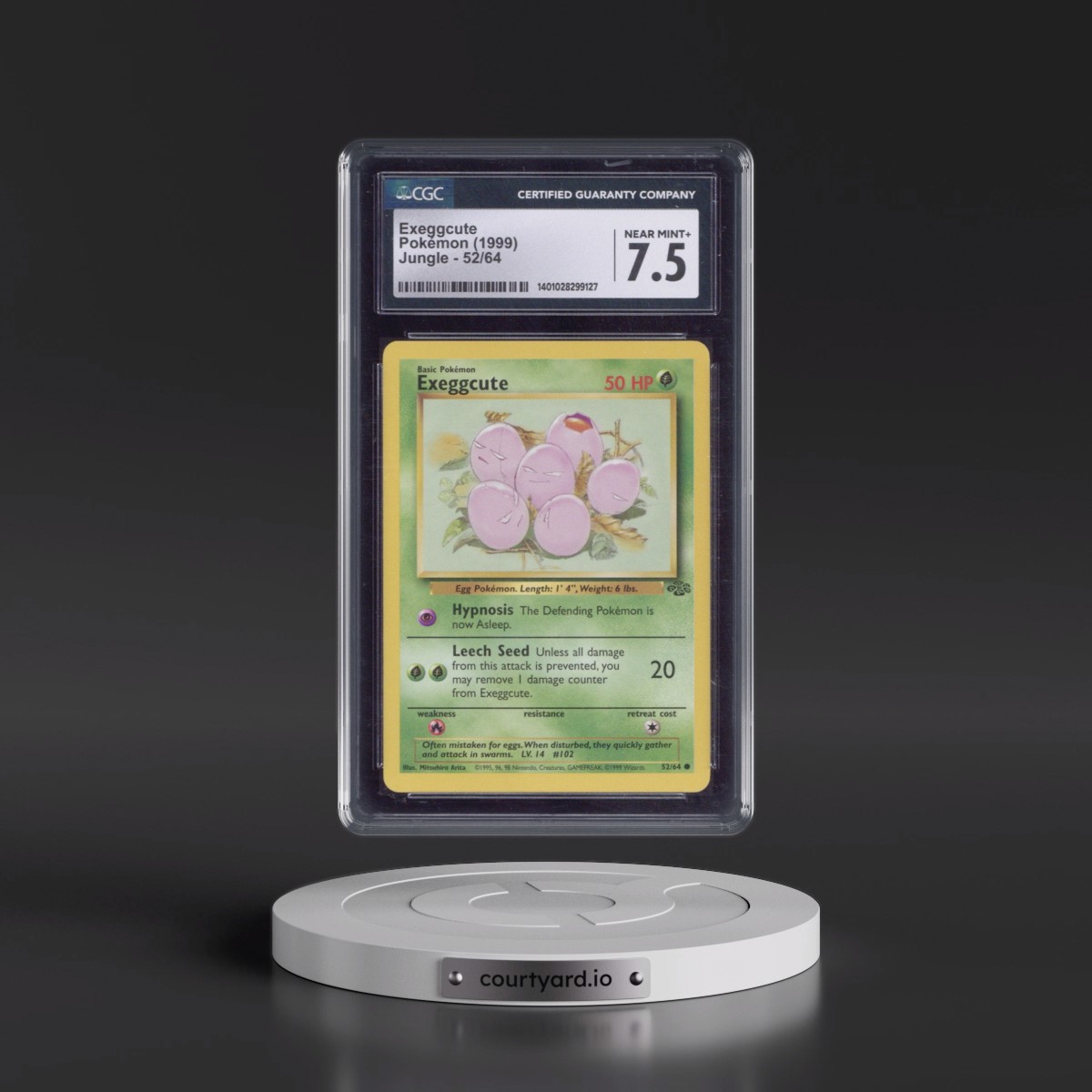 1999 Jungle #52/64 Exeggcute (CGC 7.5 NM+)