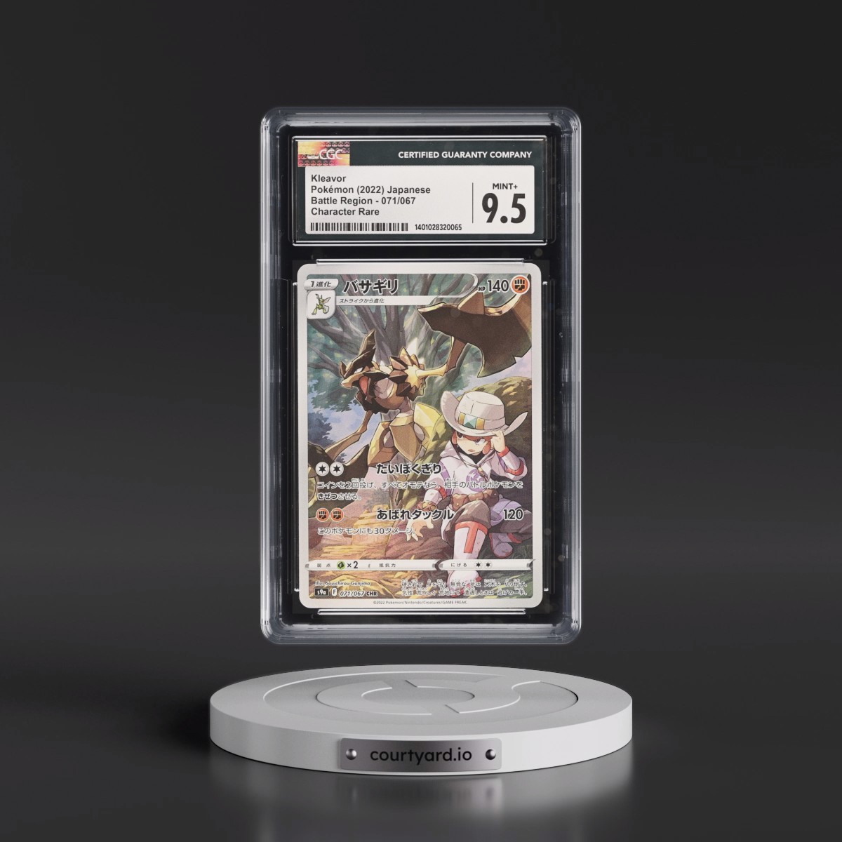 2022 Battle Region #071/067 Kleavor - Character Rare Holo (CGC 9.5 MINT+)