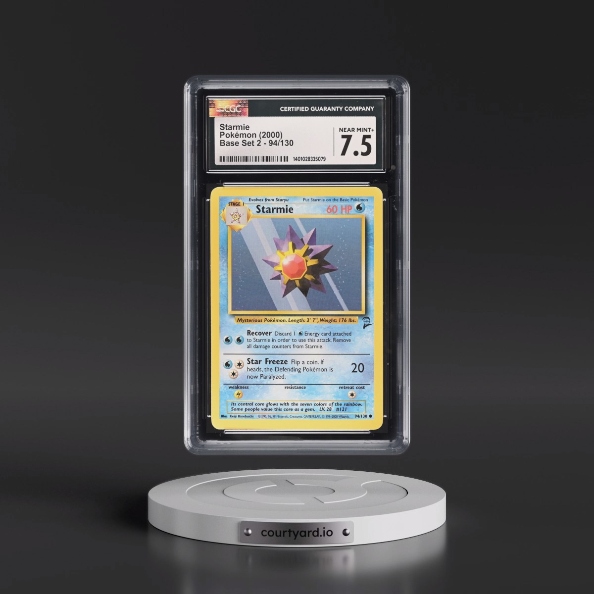 2000 Base Set 2 #94/130 Starmie (CGC 7.5 NM+)