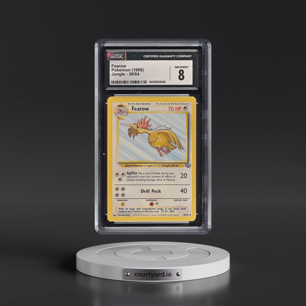 1999 Jungle #36/64 Fearow (CGC 8 NM-MT)