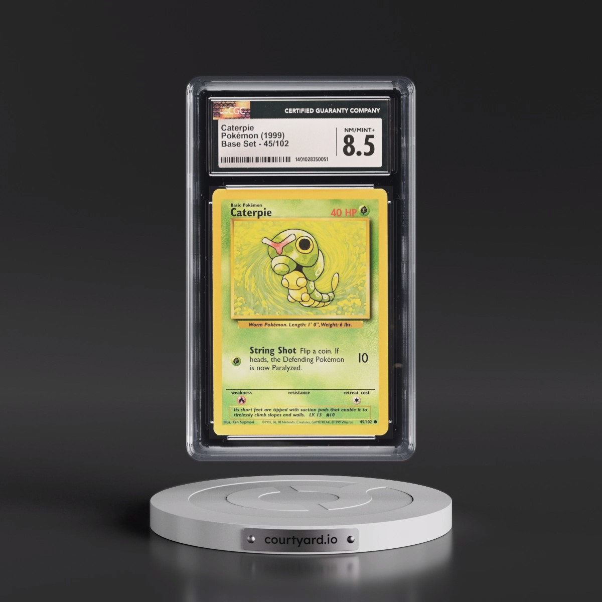 1999 Base Set #45/102 Caterpie (CGC 8.5 NM-MT+)