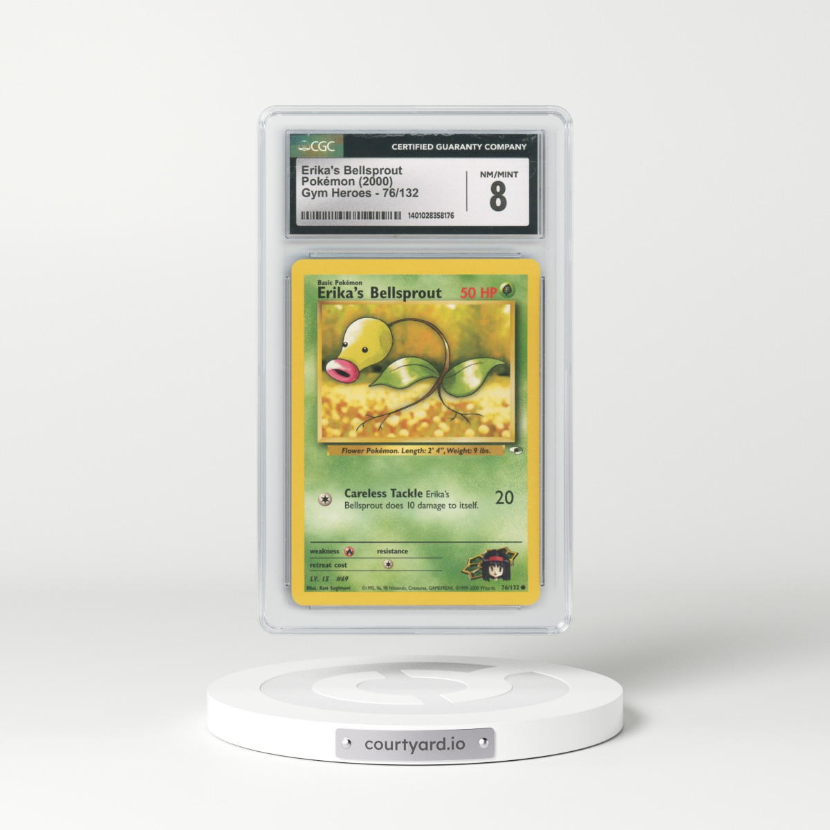2000 Gym Heroes #76 Erika's Bellsprout (CGC 8 NM-MT)