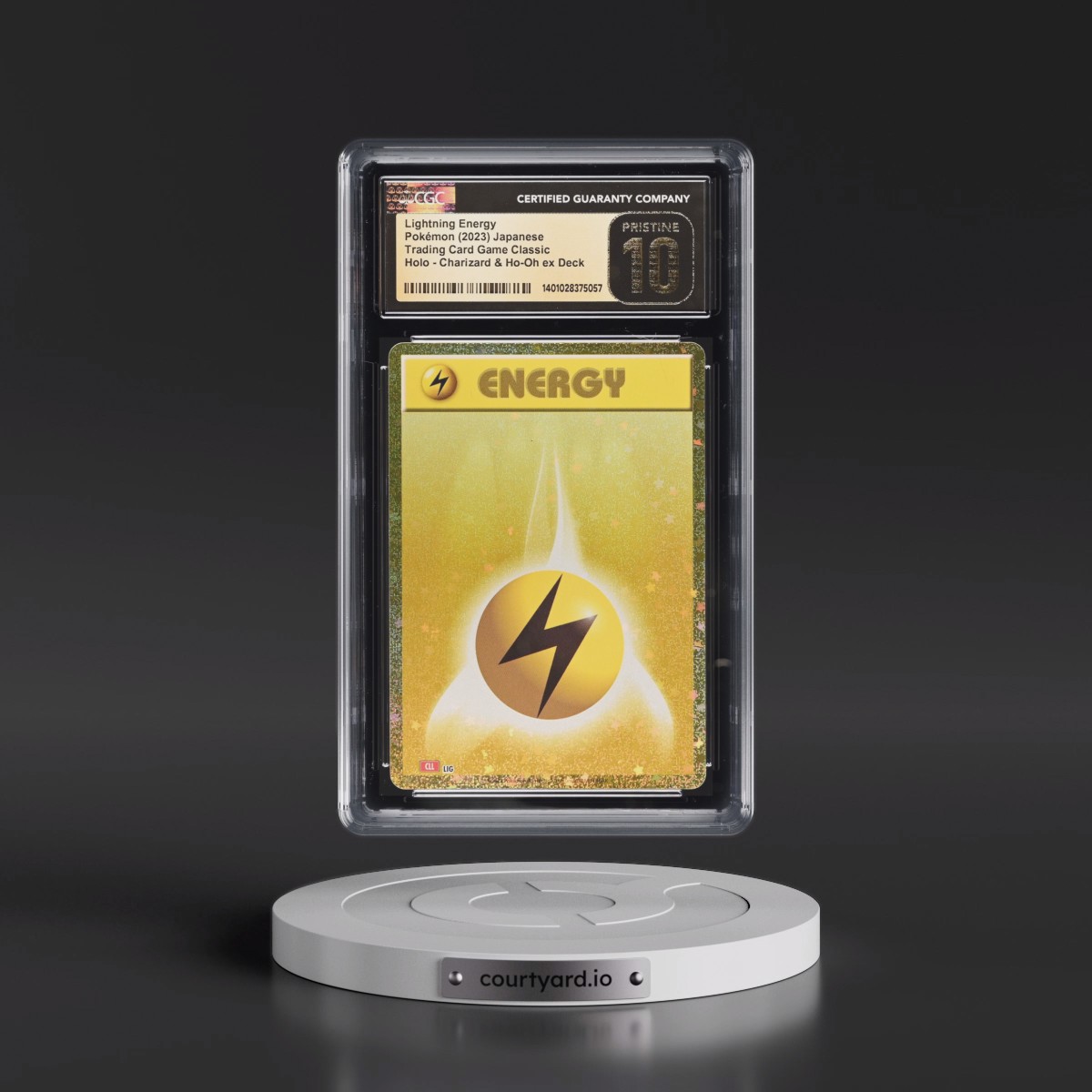 2023 Trading Card Game Classic - CLF, CLL, CLK #LIG Lightning Energy - Charizard & Ho-Oh ex Deck - CLL Holo (CGC 10 PRISTINE)