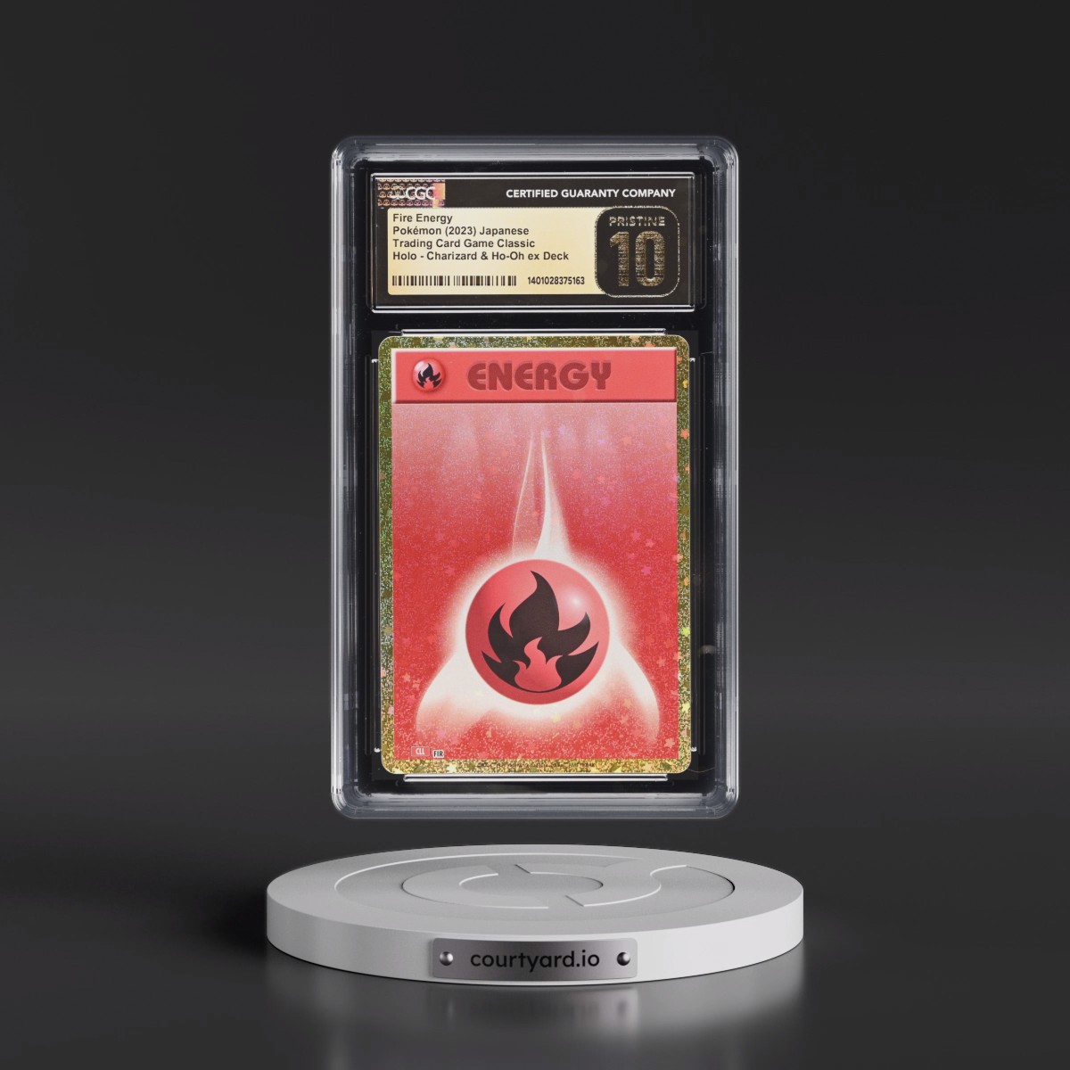 2023 Trading Card Game Classic - CLF, CLL, CLK #FIR Fire Energy - Charizard & Ho-Oh ex Deck - CLL Holo (CGC 10 PRISTINE)