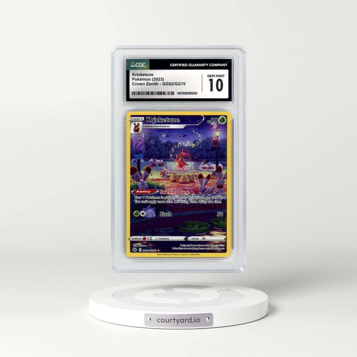 2022 Crown Zenith #GG02/GG70 Kricketune (CGC 10 GEM MINT)
