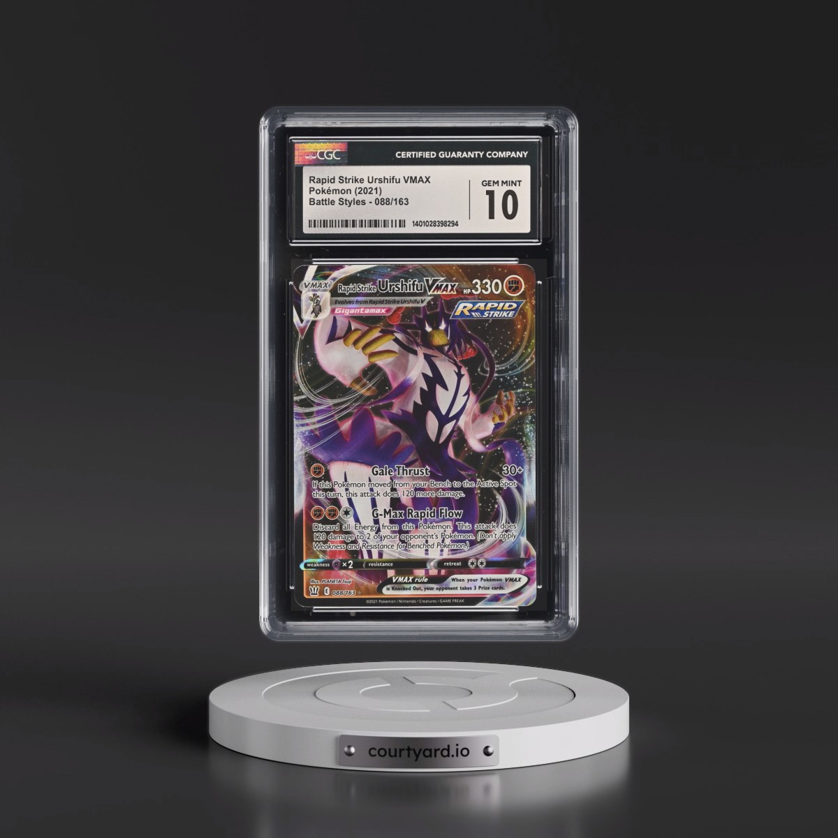 2021 Battle Styles #088/163 Rapid Strike Urshifu VMAX - Holo (CGC 10 GEM MINT)