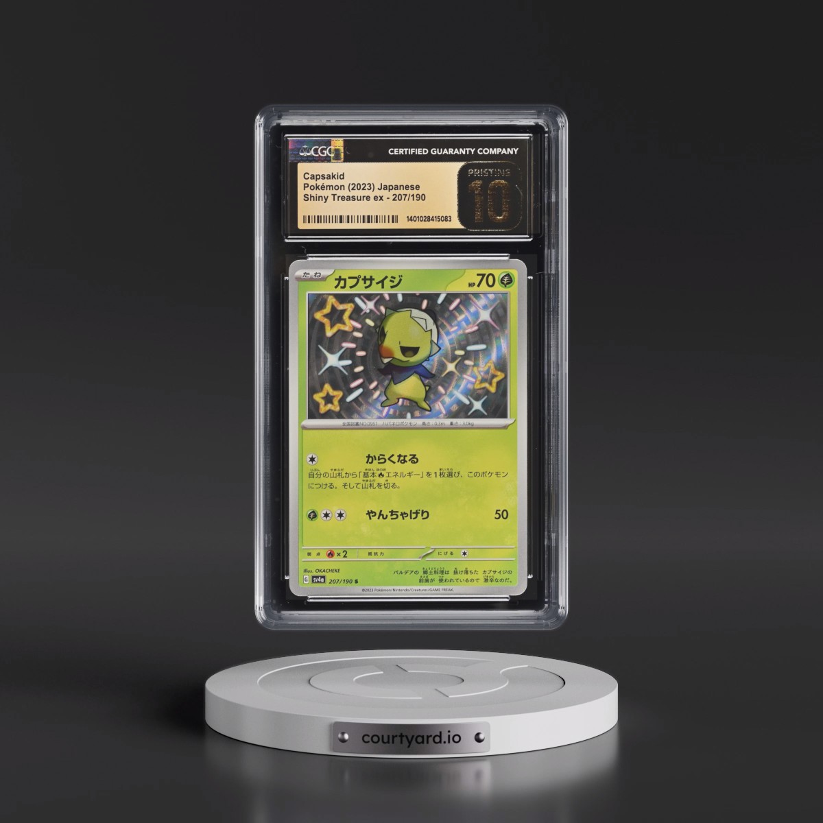 2023 Shiny Treasure ex #207/190 Capsakid - Shiny Rare Holo (CGC 10 PRISTINE)