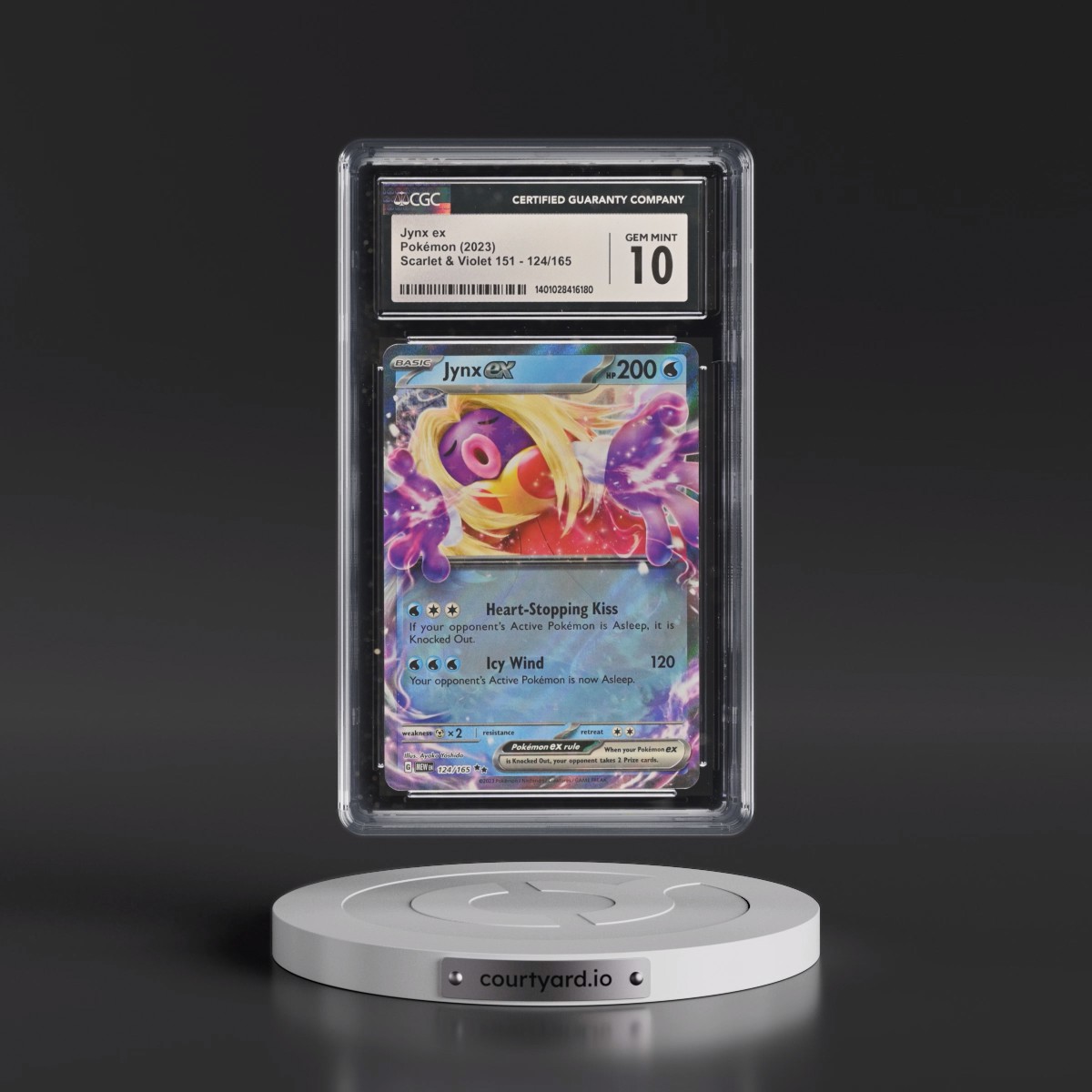 2023 Scarlet & Violet 151 - MEW EN #124/165 Jynx ex - Holo (CGC 10 GEM MINT)