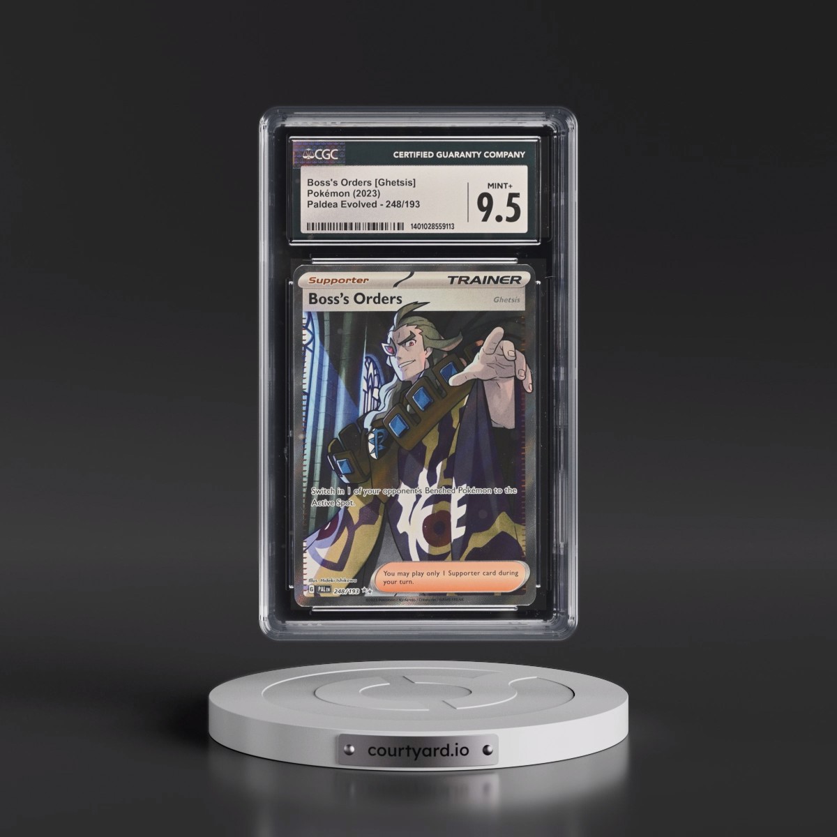 2023 Paldea Evolved - PAL EN #248/193 Boss's Orders - Ultra Rare Holo (CGC 9.5 MINT+)