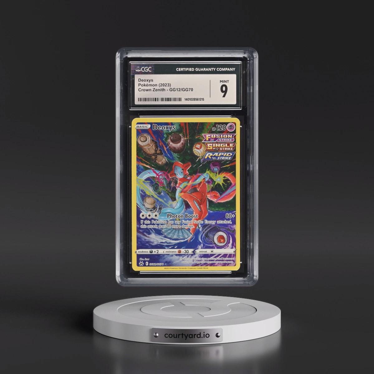 2023 Crown Zenith #GG12/GG70 Deoxys - Galarian Gallery Holo (CGC 9 MINT)
