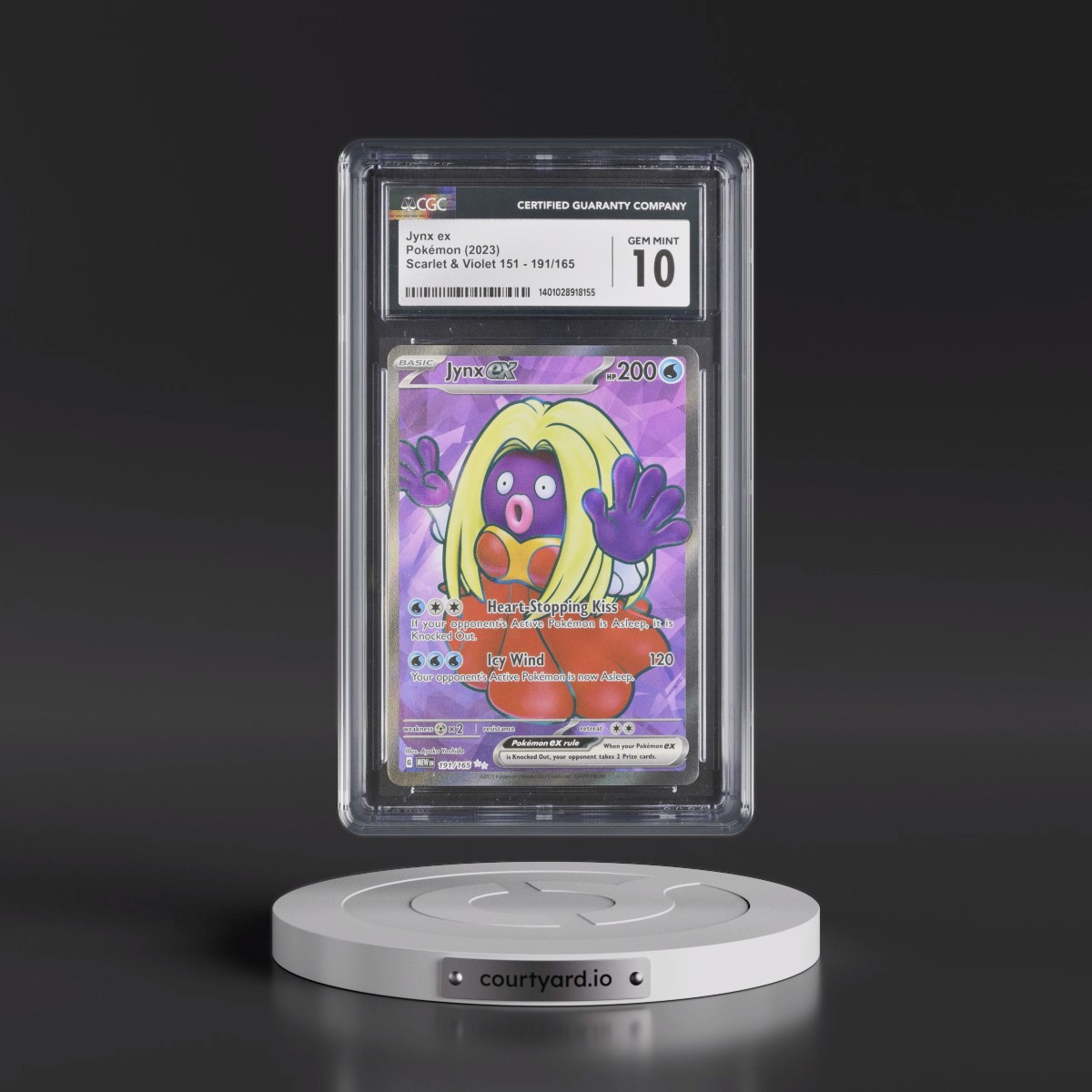 2023 Scarlet & Violet 151 - MEW EN #191/165 Jynx ex - Ultra Rare Holo (CGC 10 GEM MINT)